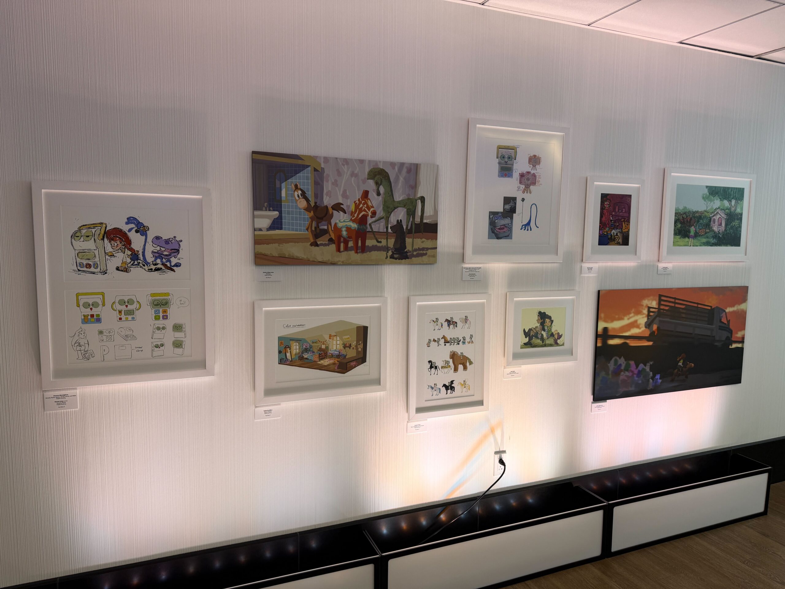 Toy Story 5 is featured in The Art of Pixar Gallery at Disneyland's Pixar Place Hotel. Concept art, sketches, and a maquette can be seen in The Art of Pixar Gallery.