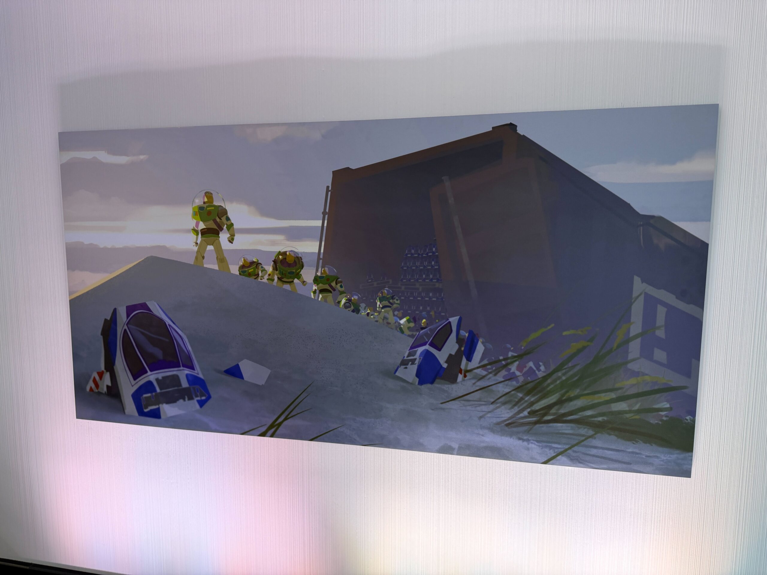 Toy Story 5 is featured in The Art of Pixar Gallery at Disneyland's Pixar Place Hotel. Concept art, sketches, and a maquette can be seen in The Art of Pixar Gallery.