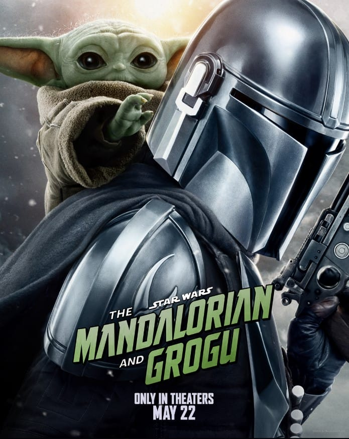 Theatrical poster for The Mandalorian and Grogu