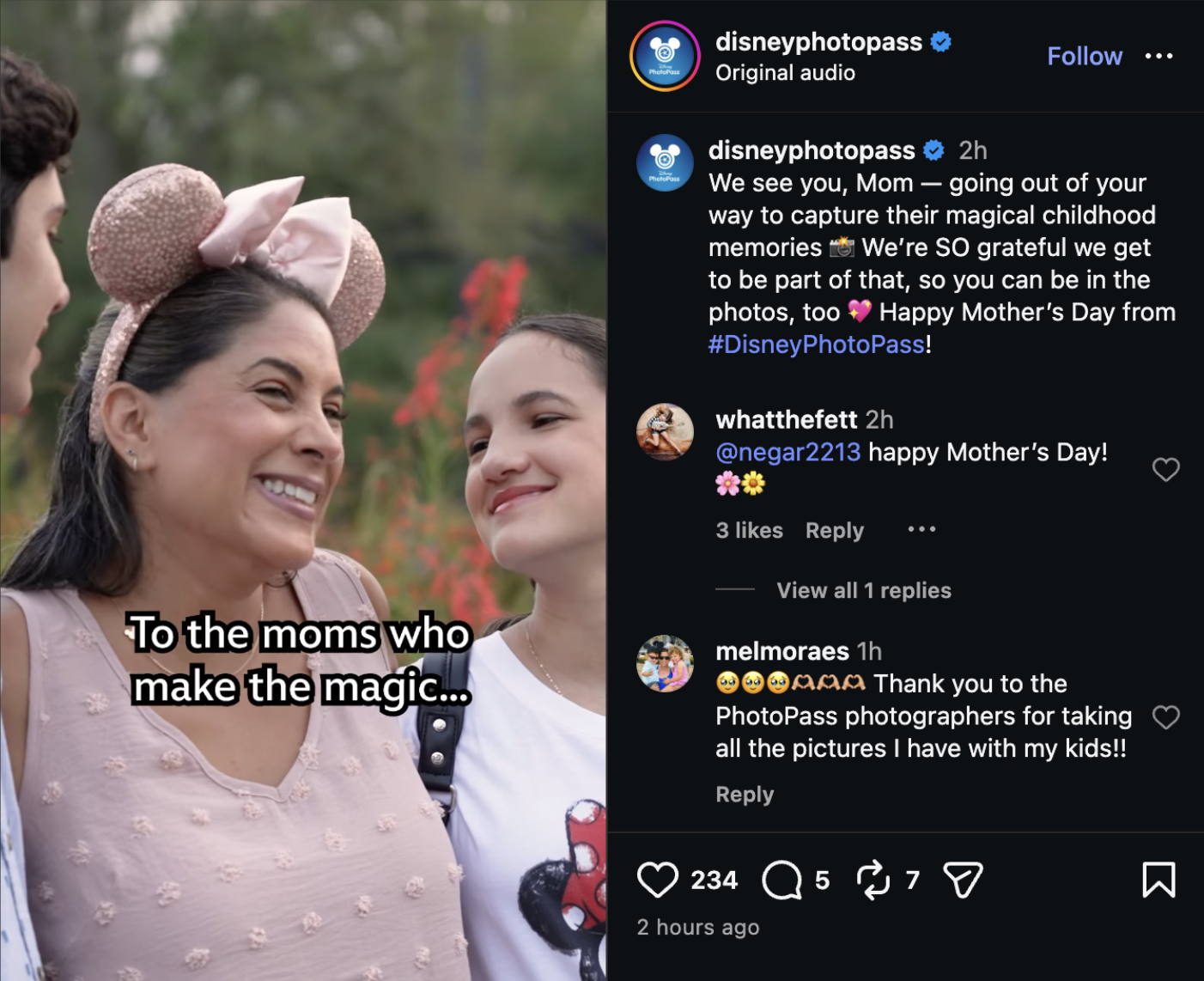 Disney Celebrates Mother’s Day with Heartfelt Tributes Across Social Media