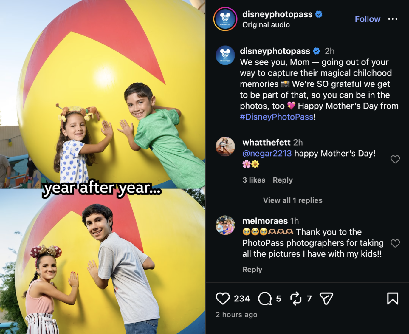 Disney Celebrates Mother’s Day with Heartfelt Tributes Across Social Media