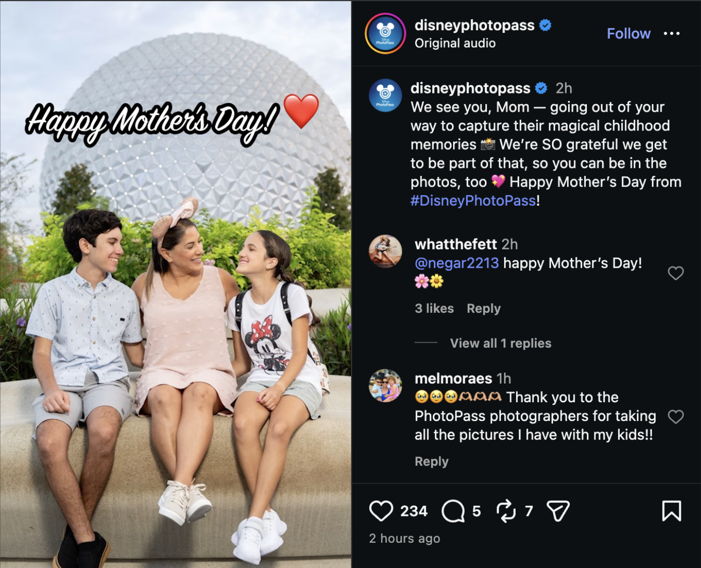 Disney Celebrates Mother’s Day with Heartfelt Tributes Across Social Media