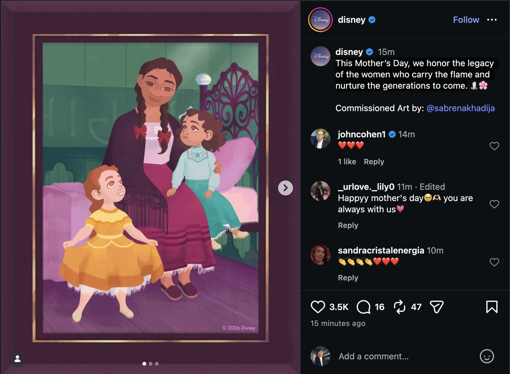 Disney Celebrates Mother’s Day with Heartfelt Tributes Across Social Media