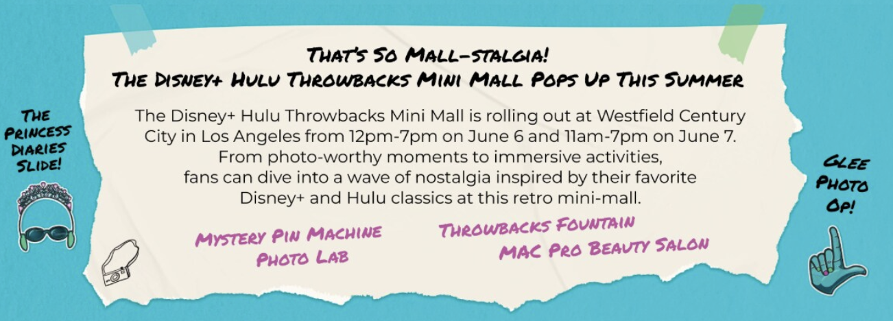 Disney+ and Hulu are celebrating summer with Throwbacks, featuring nostalgic movies, series, events, exclusive content, and subscriber perks.