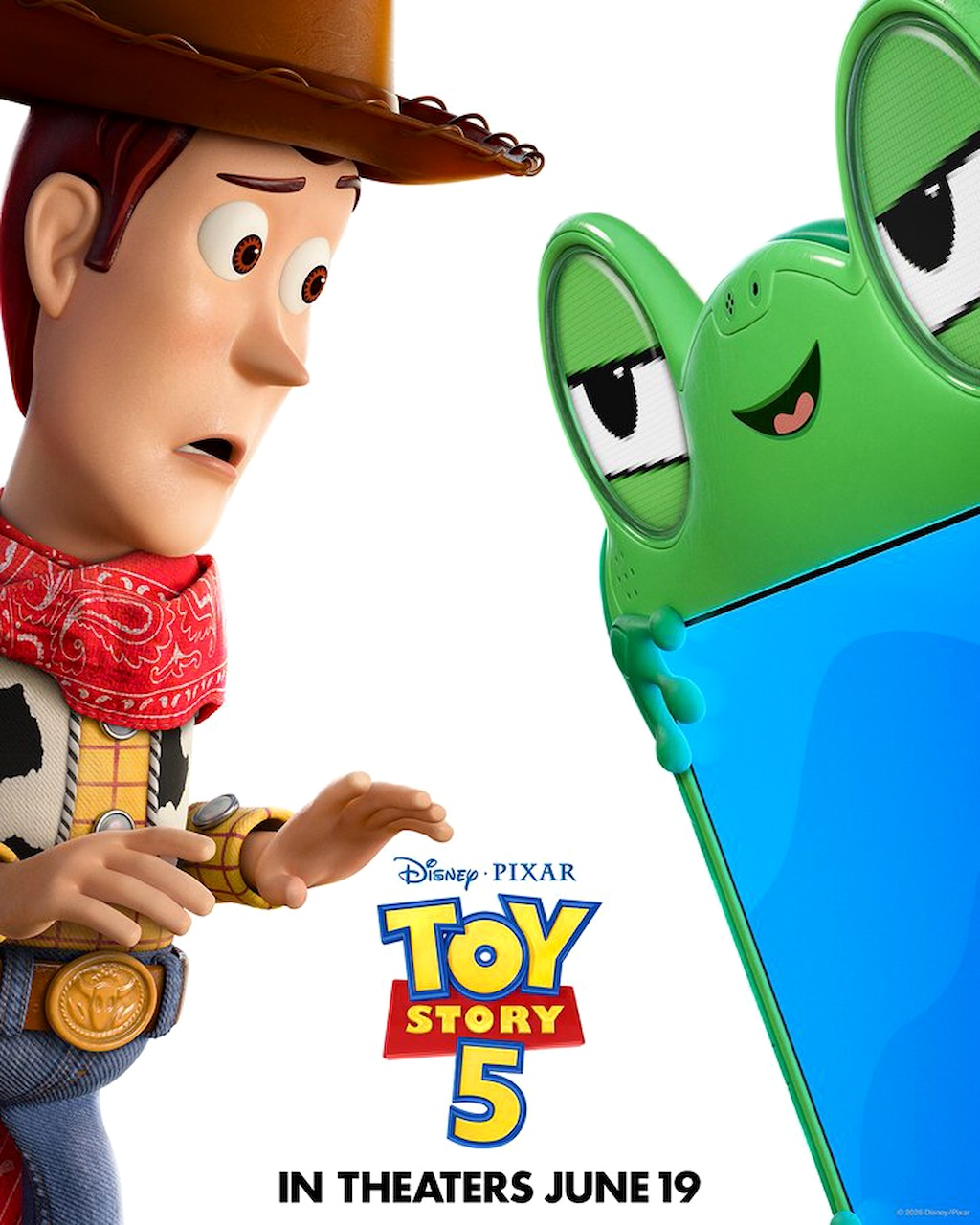 New character posters for Toy Story 5, offering another look at the film’s newest tech-focused character, Lilypad