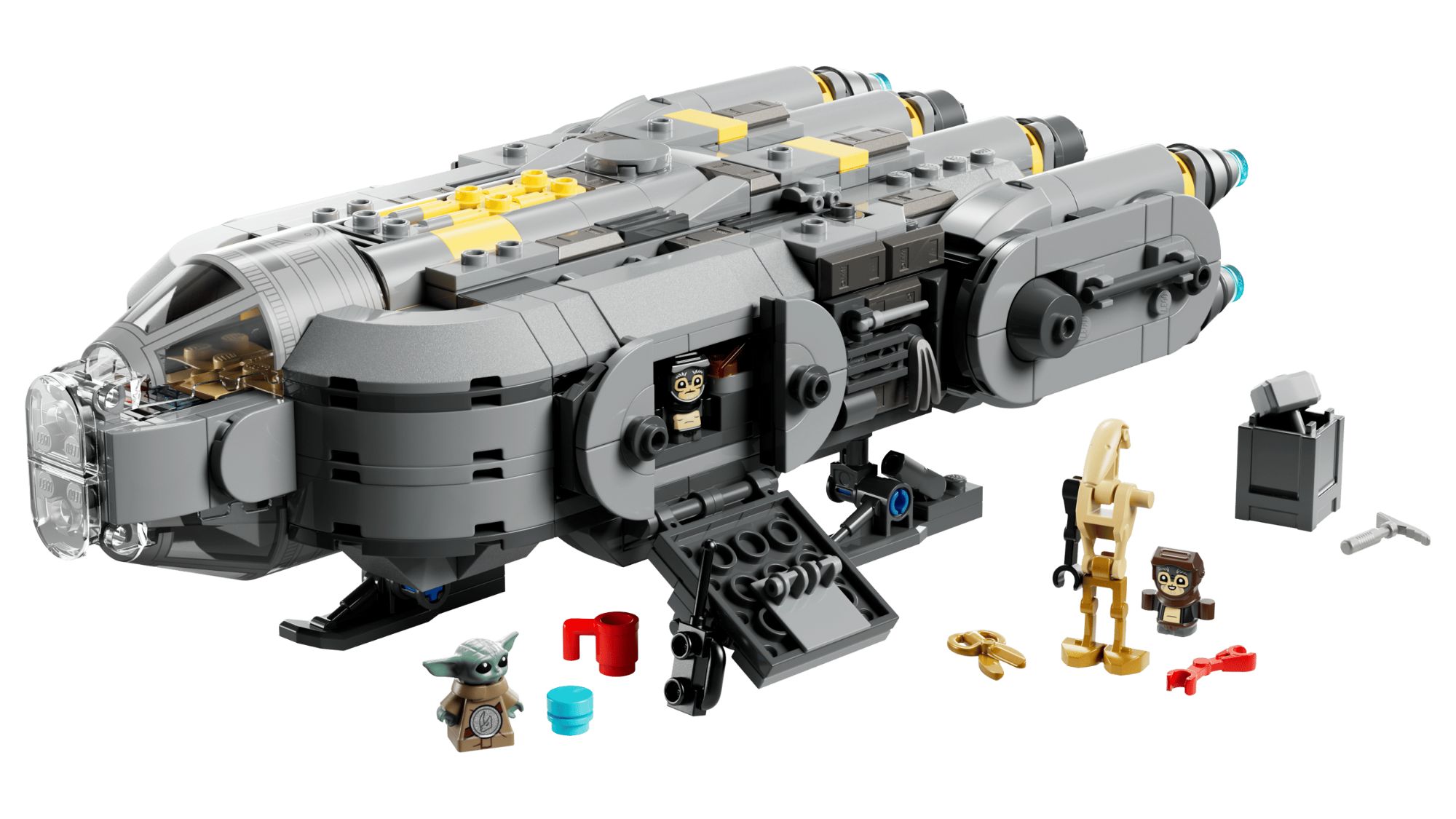 The Mandalorian and Grogu' Razor Crest, X-Wing, and Anzellan
