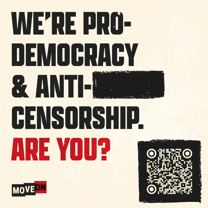 MoveOn anti-censorship billboard targeting Disney for Jimmy Kimmel