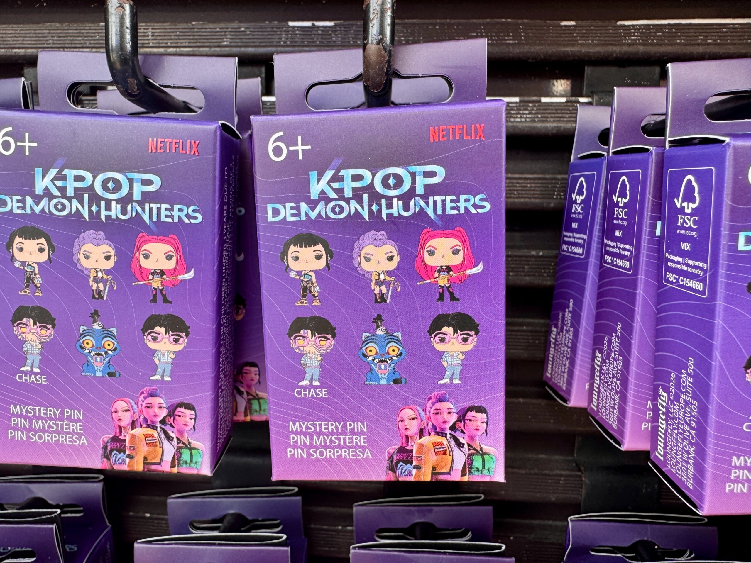 Front of KPop Demon Hunters Funko Mystery Pin.