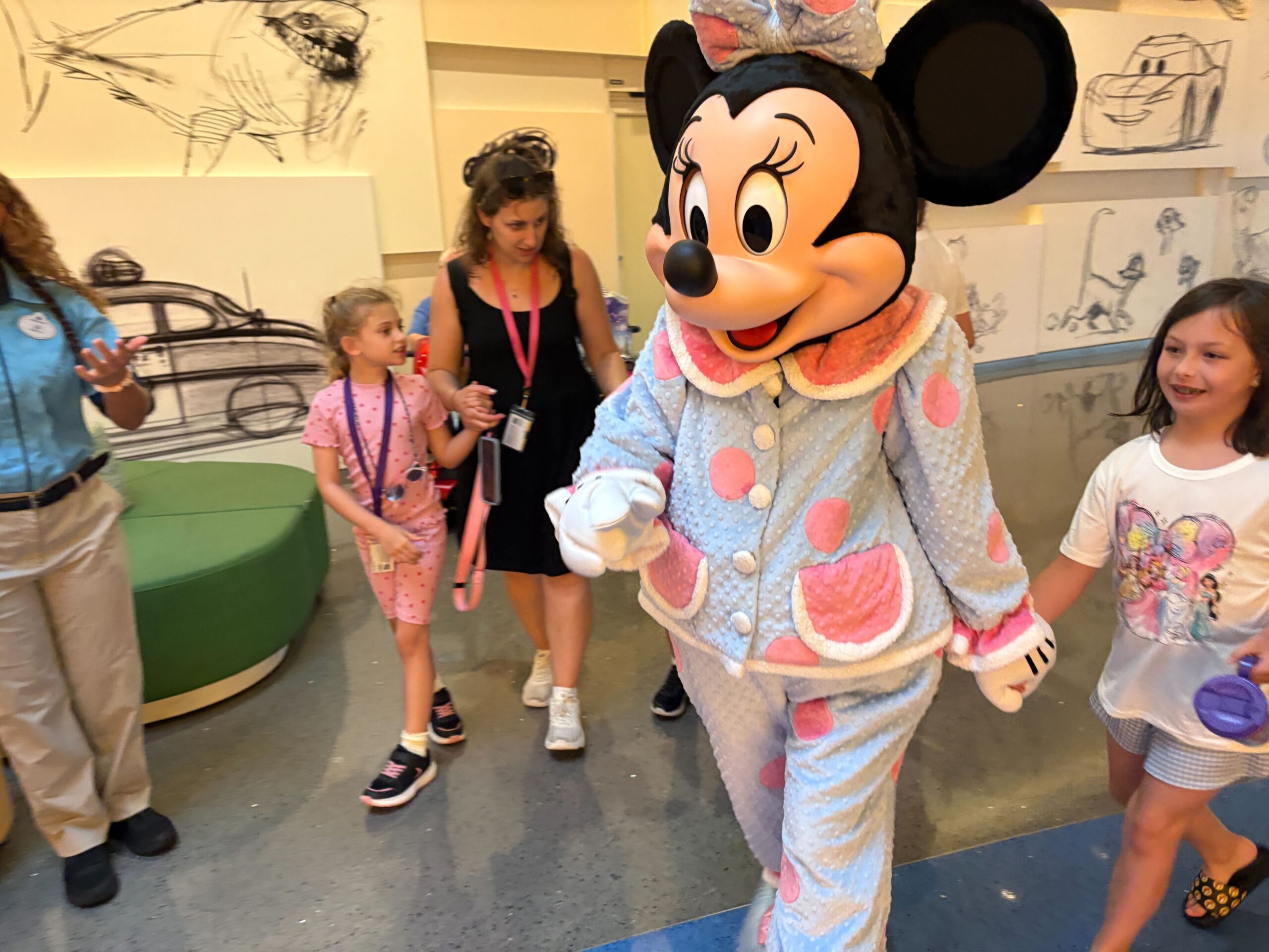 One of the many Cool Kids' Summer offerings at Walt Disney World is a pajama party at select resort hotels. Kids can enjoy meeting characters in their pajamas, storytime, and more activities.