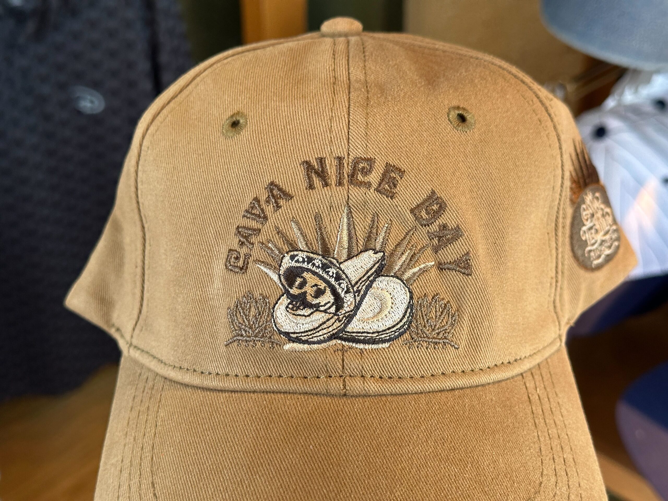 "Cava Nice Day" with this new baseball cap inspired by La Cava del Tequila in EPCOT's Mexico pavilion.