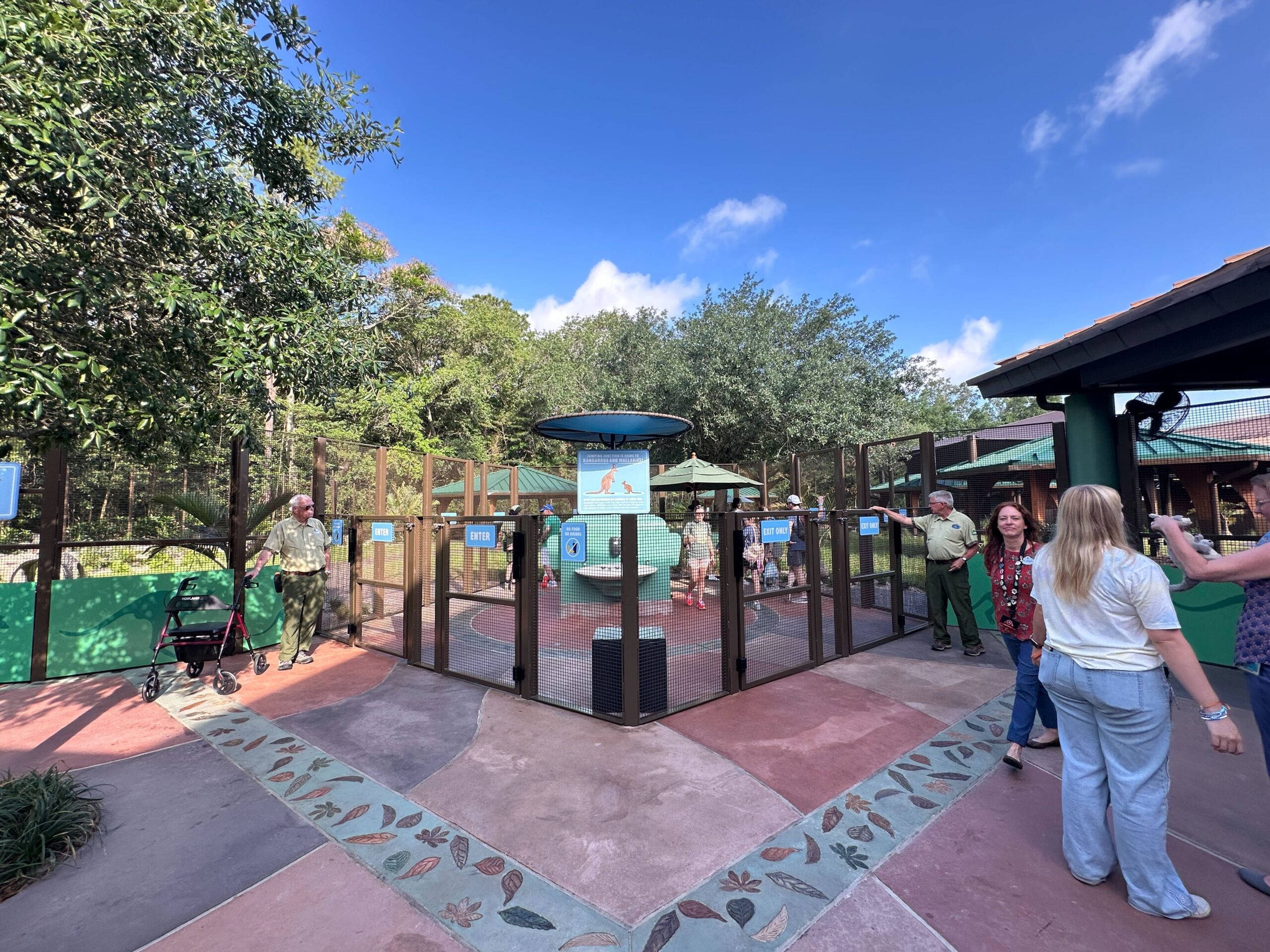 Jumping Junction, the Australian animal experience at Bluey's Wild World, is delayed until further notice due to the animals still acclimating to their environment.