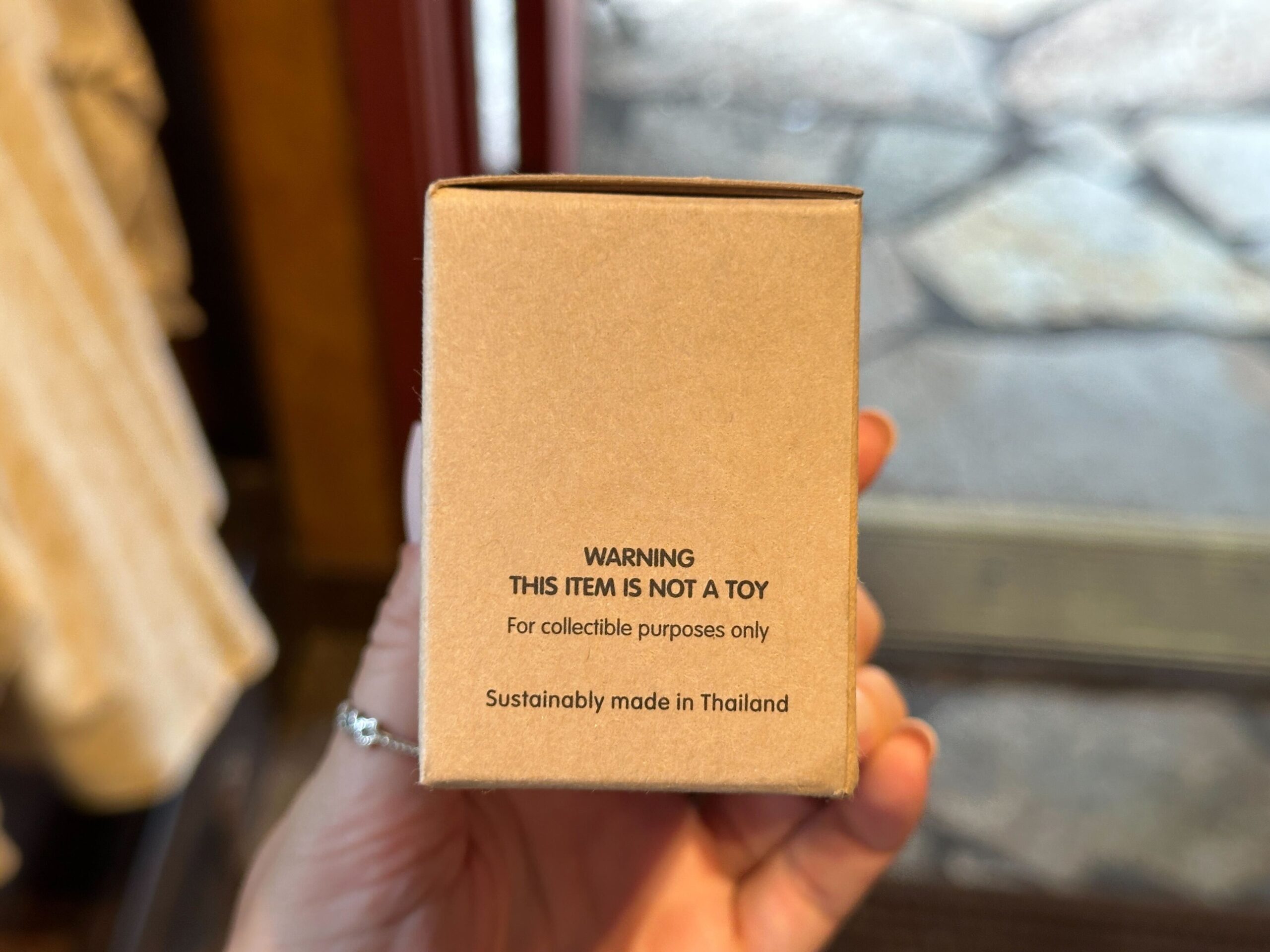 Sustainable animal figure packaging.