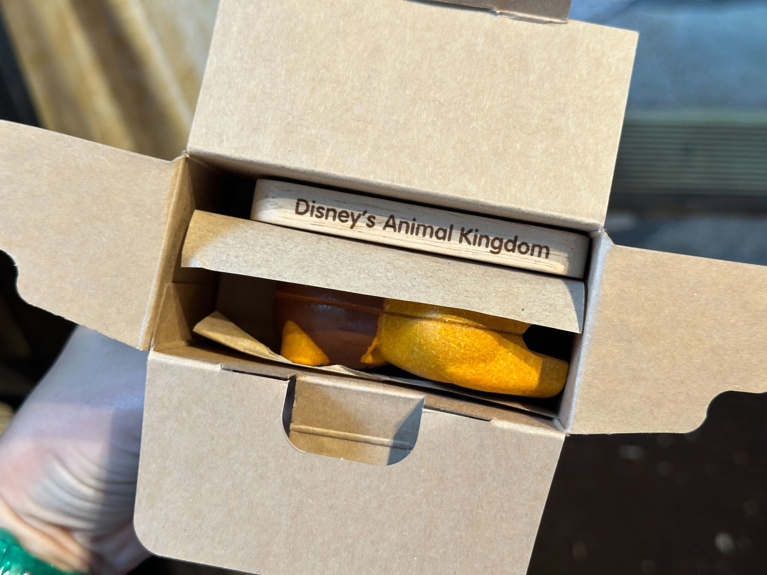 Sustainable animal figure packaging.