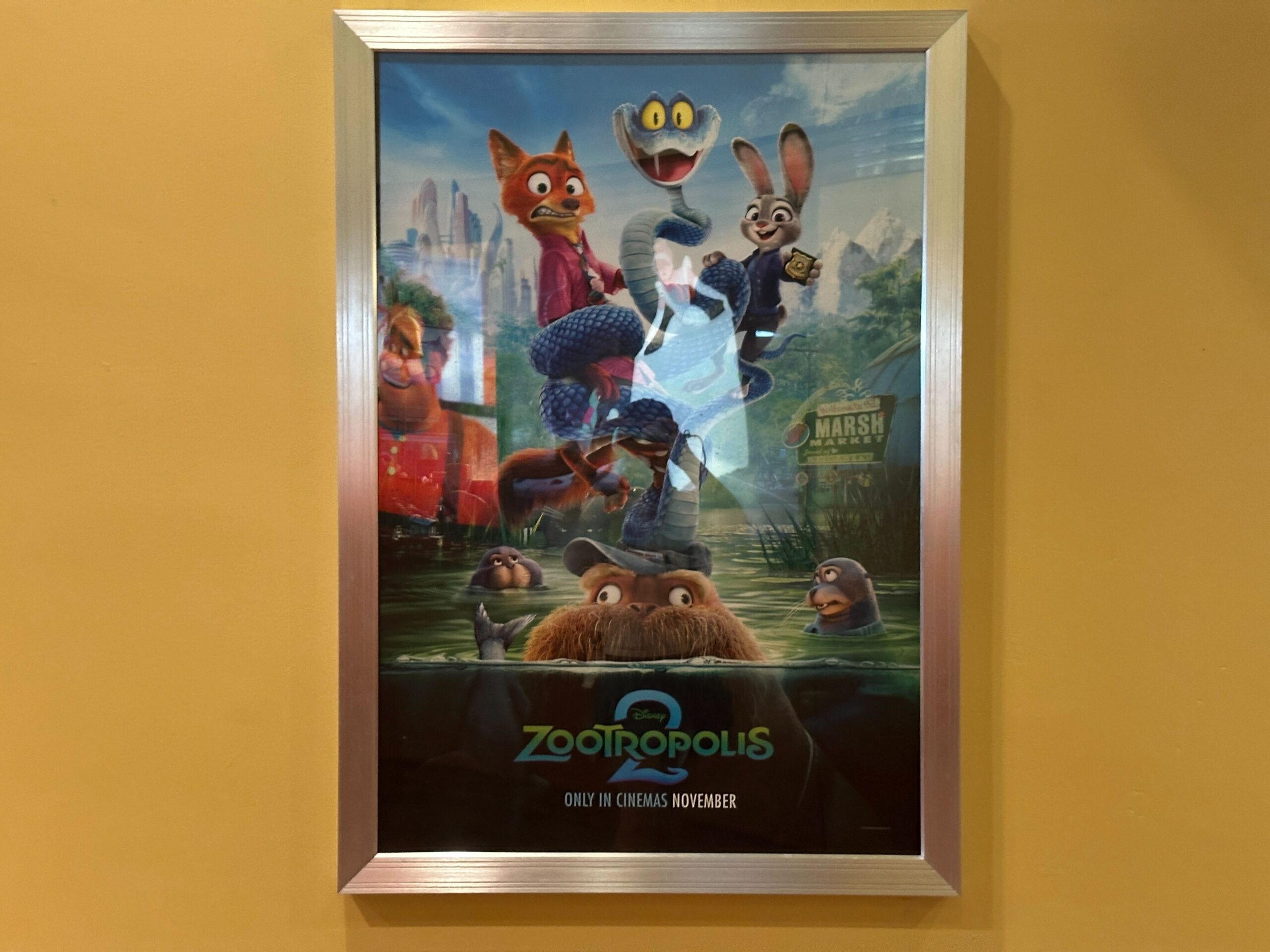 There is a heavy emphasis on Zootopia and Zootopia 2 at the moment with several movie posters in this area.