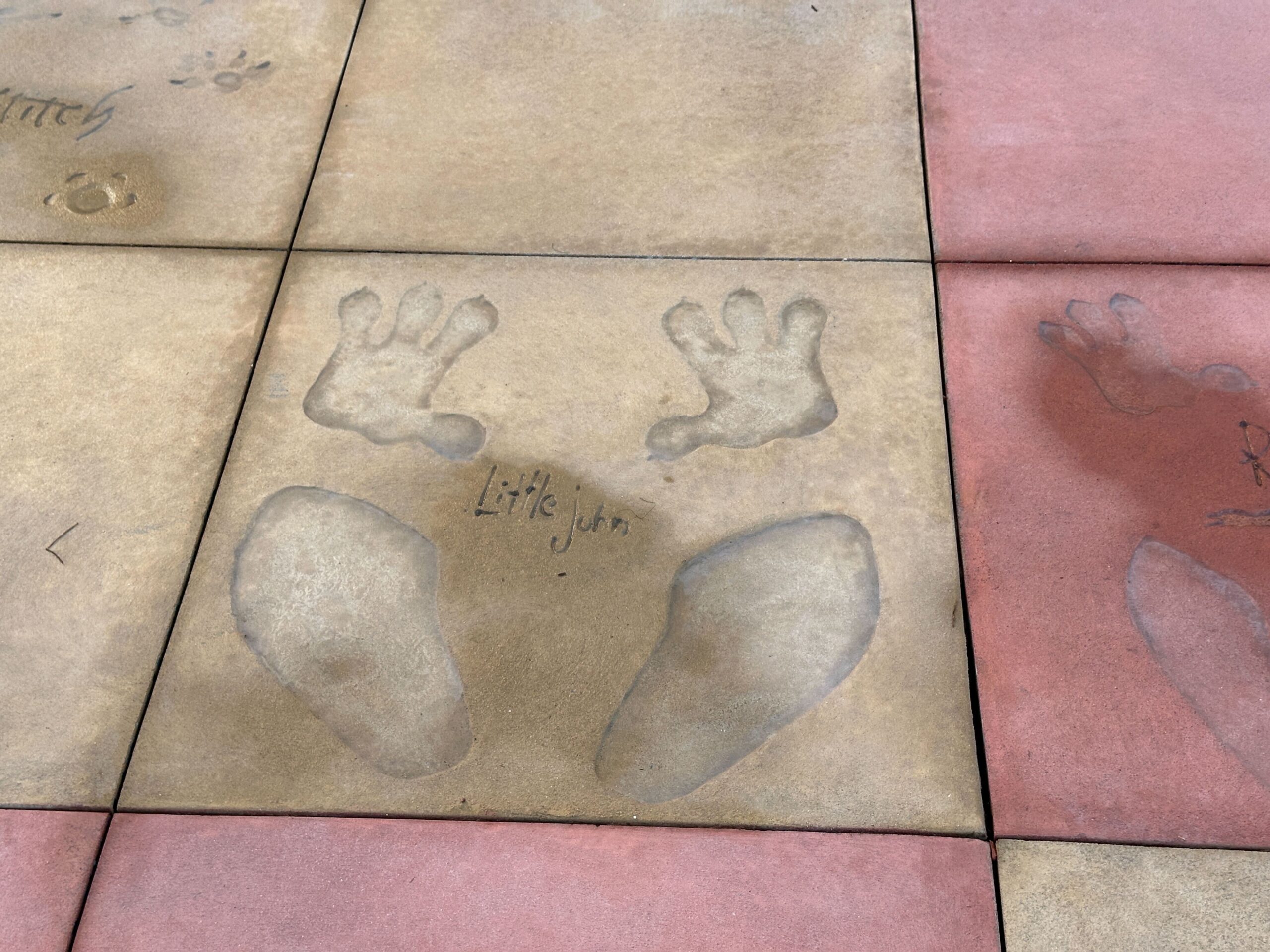 Pavement near The Magic of Disney Animation features character autographs and handprints. Again, many characters across several of Disney's most beloved films are represented here.