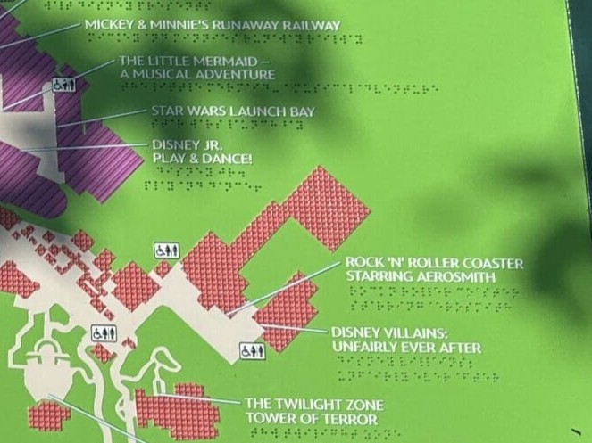 Braille map on June 10, 2025.