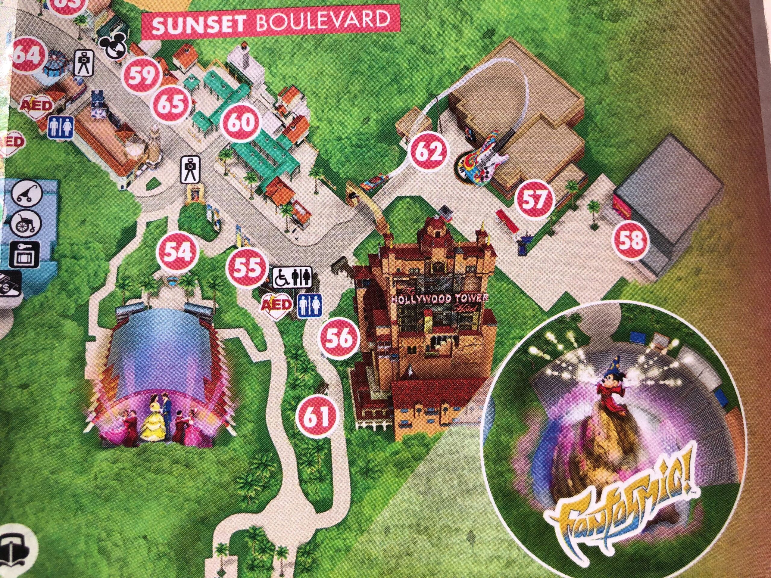 Disney's Hollywood Studios Guidemap Updated with Muppets Rock 'N' Roller Coaster & Animation Courtyard