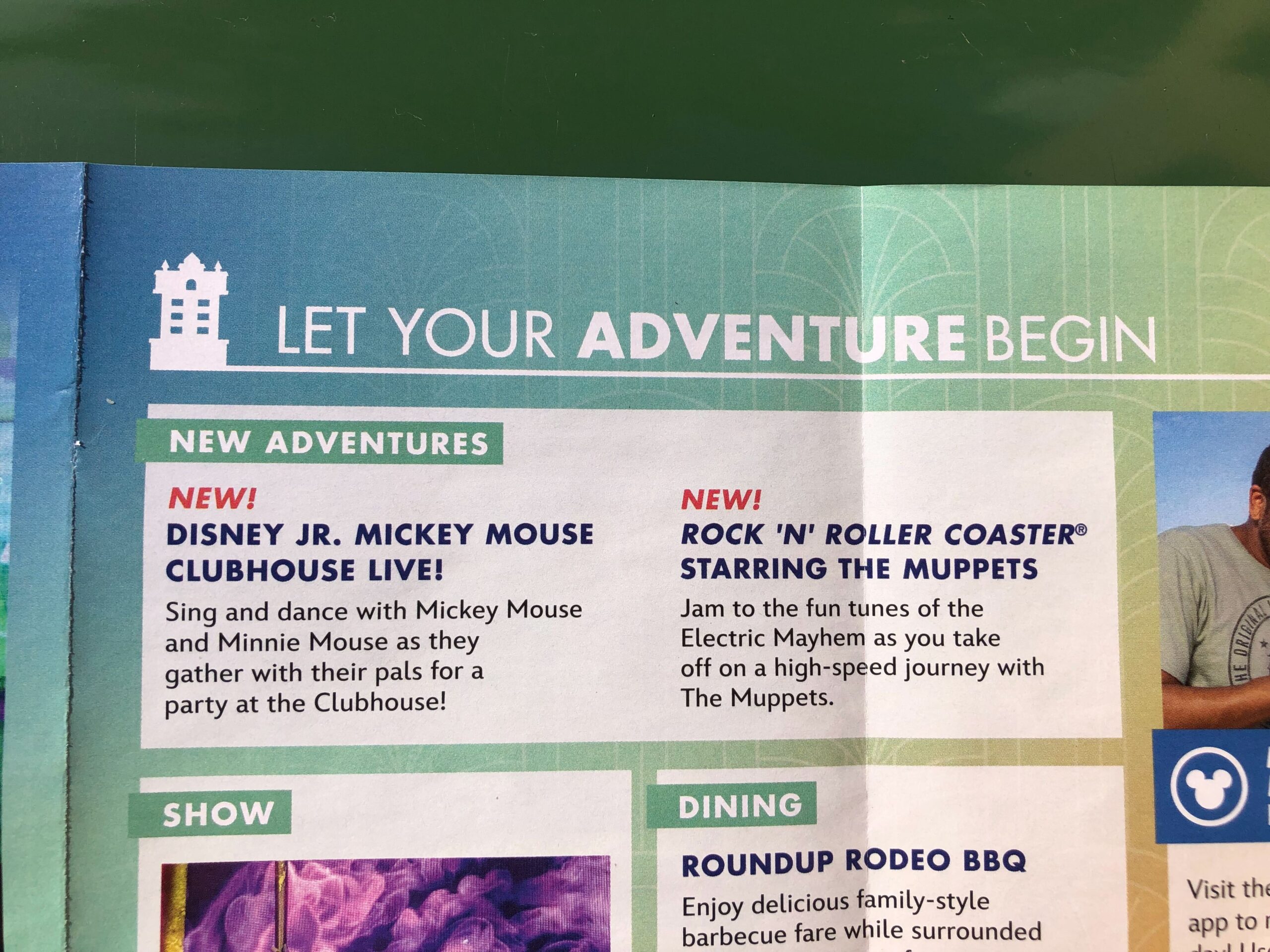 Disney's Hollywood Studios Guidemap Updated with Muppets Rock 'N' Roller Coaster & Animation Courtyard