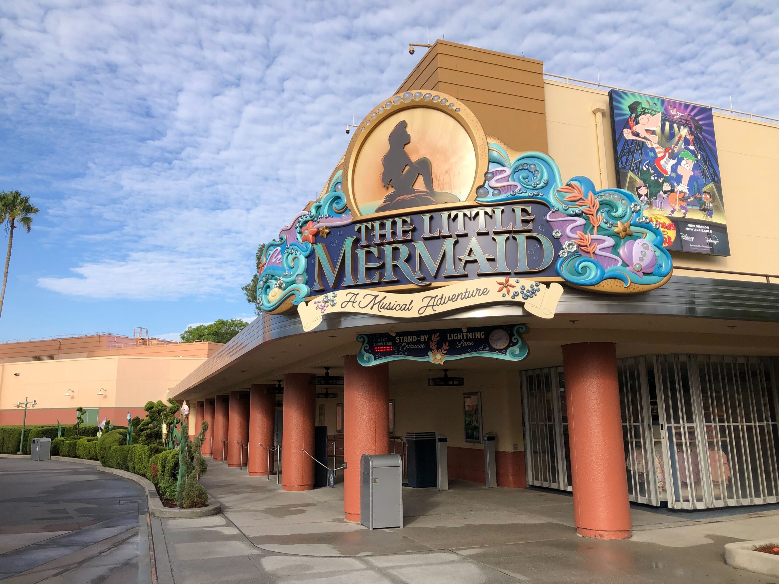 Walt Disney Studios Billboard & Little Mermaid at Disney's Hollywood Studios Complete