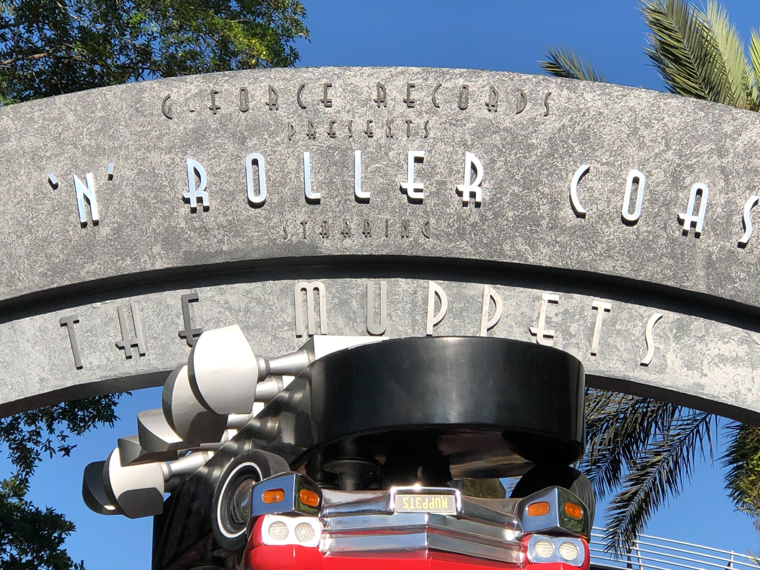 'Muppets' Added to Rock 'n' Roller Coaster Entrance and Upside-Down Car License Plate