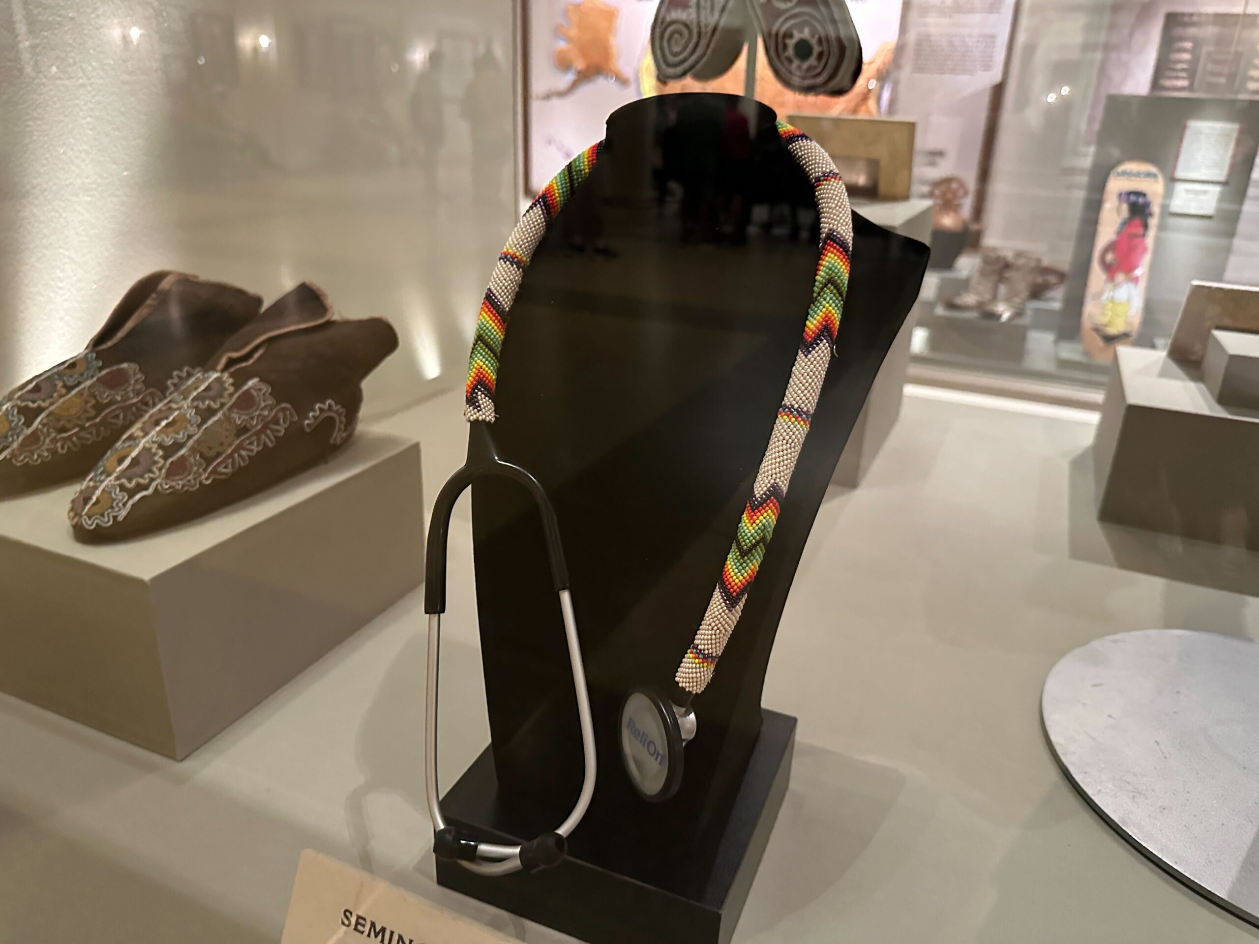 A new group of artifacts is on display in the American Heritage Gallery at EPCOT. The gallery, located inside The American Adventure pavilion, showcases American Indian art from Native communities across the U.S.A.