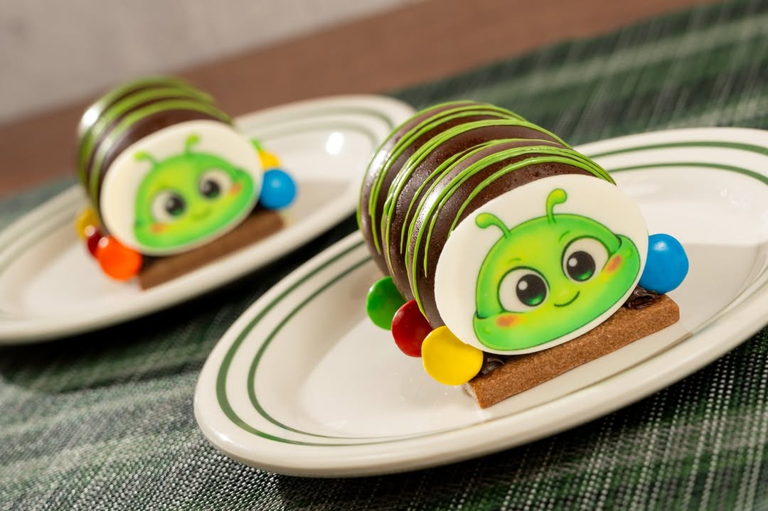 In the U.K. Pavilion, Eton Mess and a Chocolate Caterpillar Cake on the Kid’s Menu are available at Rose & Crown Dining Room.