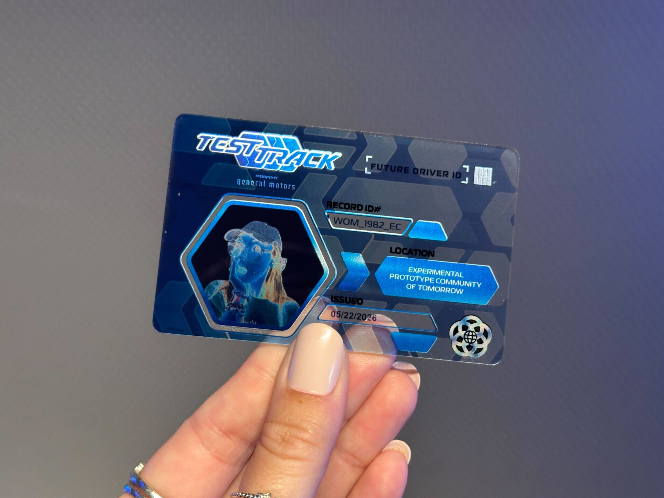 Guests can now get a custom Test Track driver's license in the ride's gift shop at EPCOT.