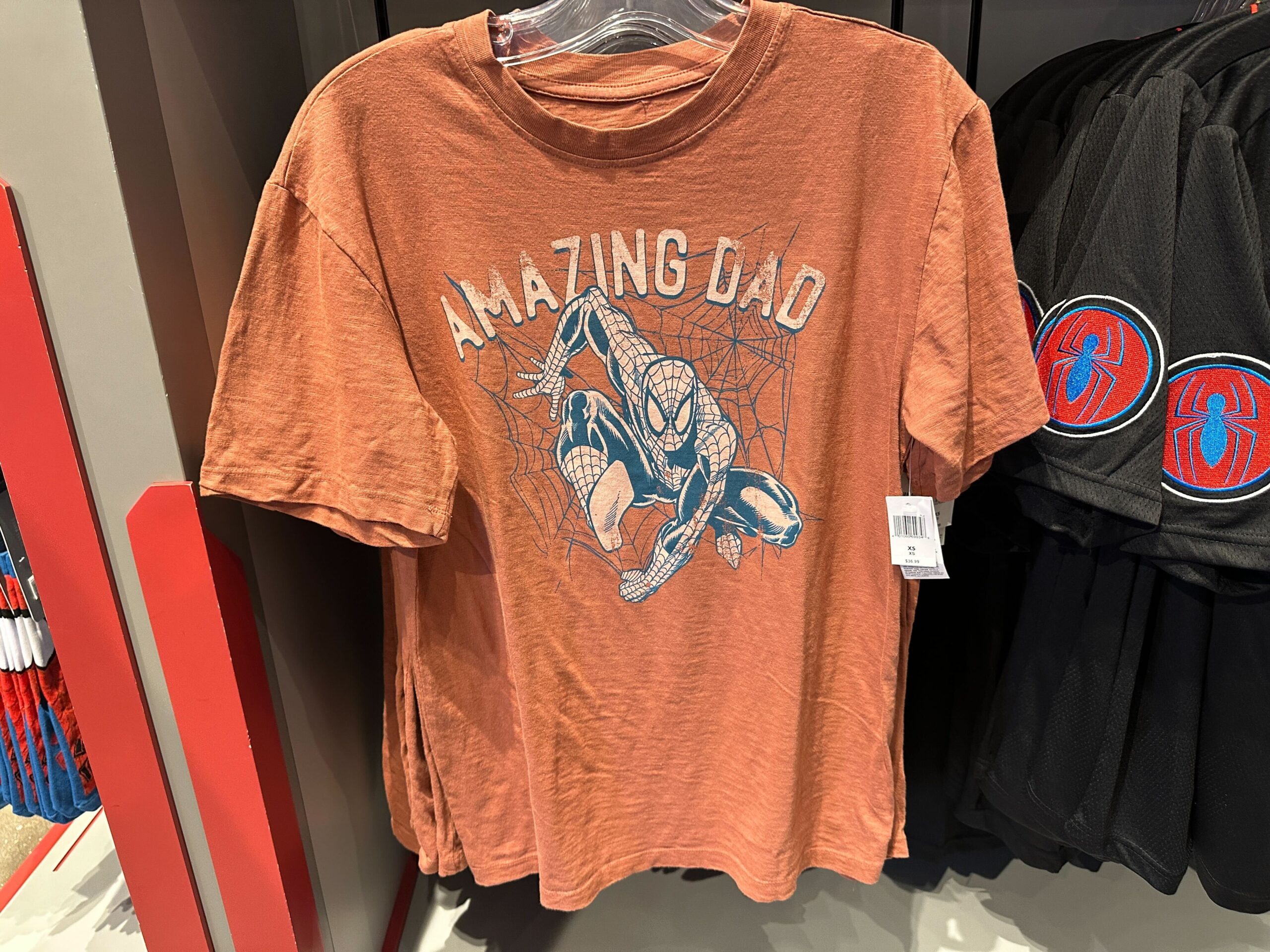 Hulk, Captain America, and 'Amazing Dad' Spider-Man Tees at Disney World