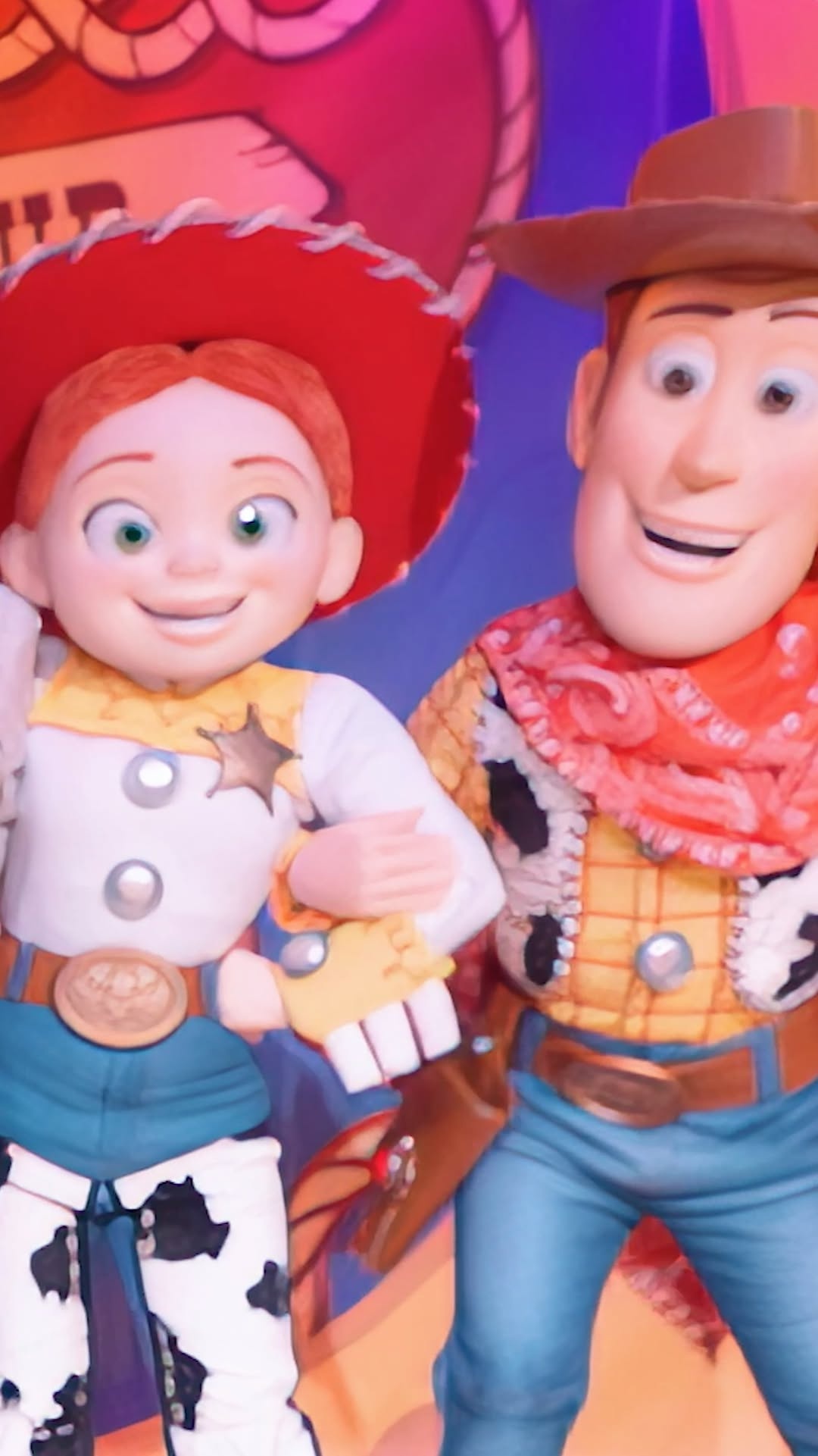 Joan Cusack, the voice of Jessie in Toy Story 5, recently visited Magic Kingdom to check out the new show at Diamond Horseshoe, called Jessie's Roundup.