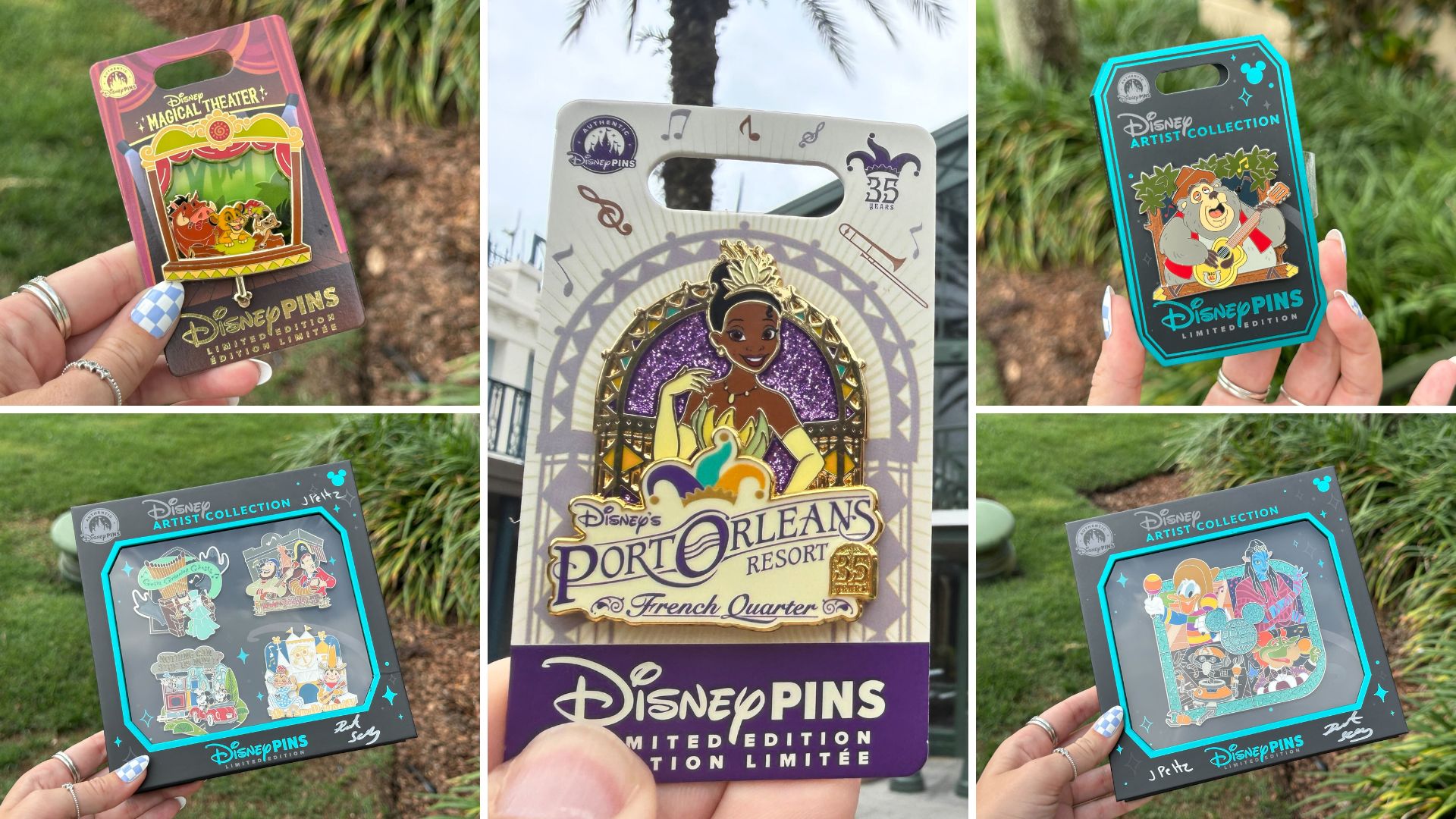 Disney World Pin Tuesday: Musical Rides Artist Collection, 'Lion King' Magical Theater, Port Orleans 35th Anniversary