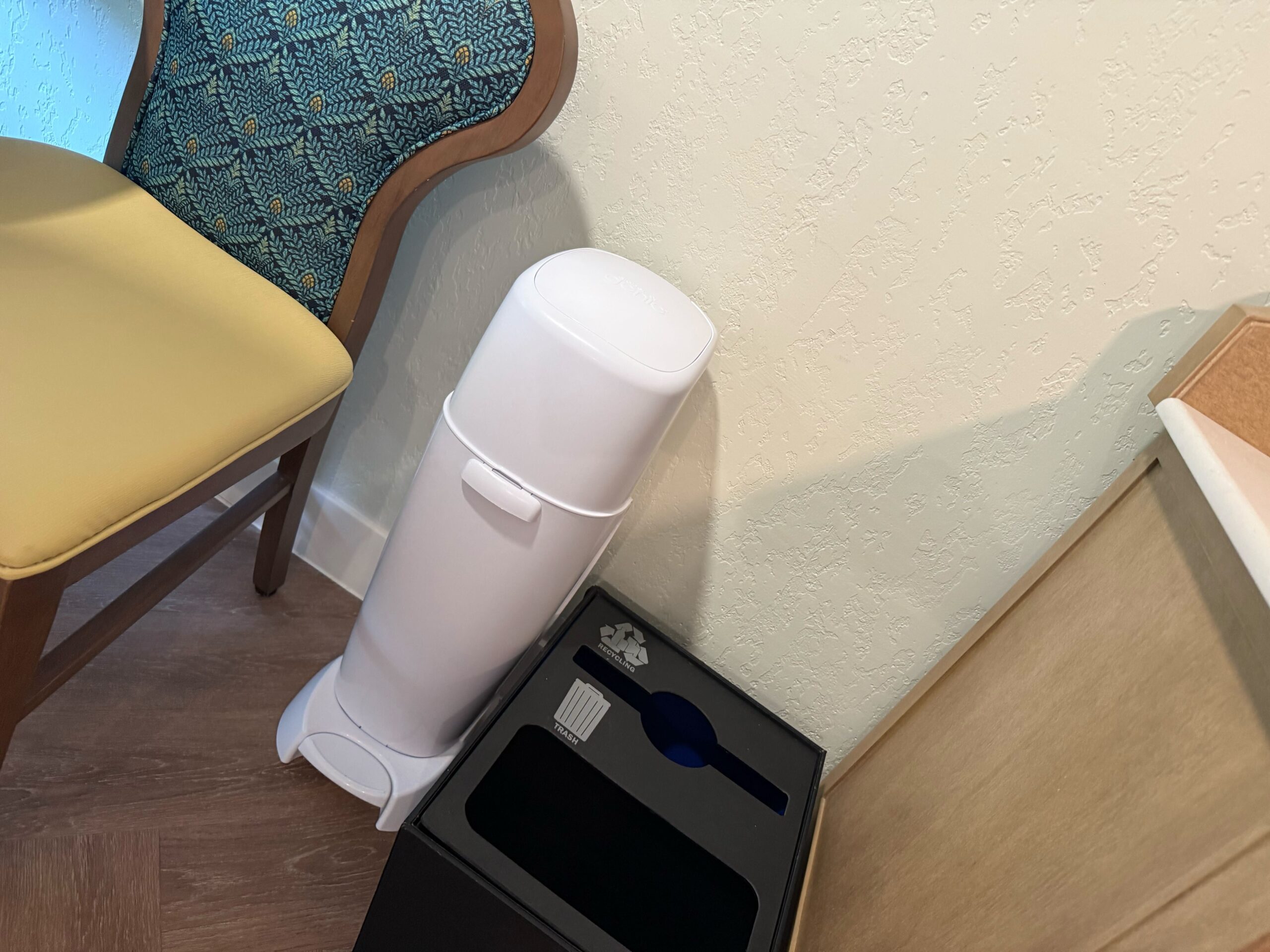 Diaper disposal in Disney World resort room