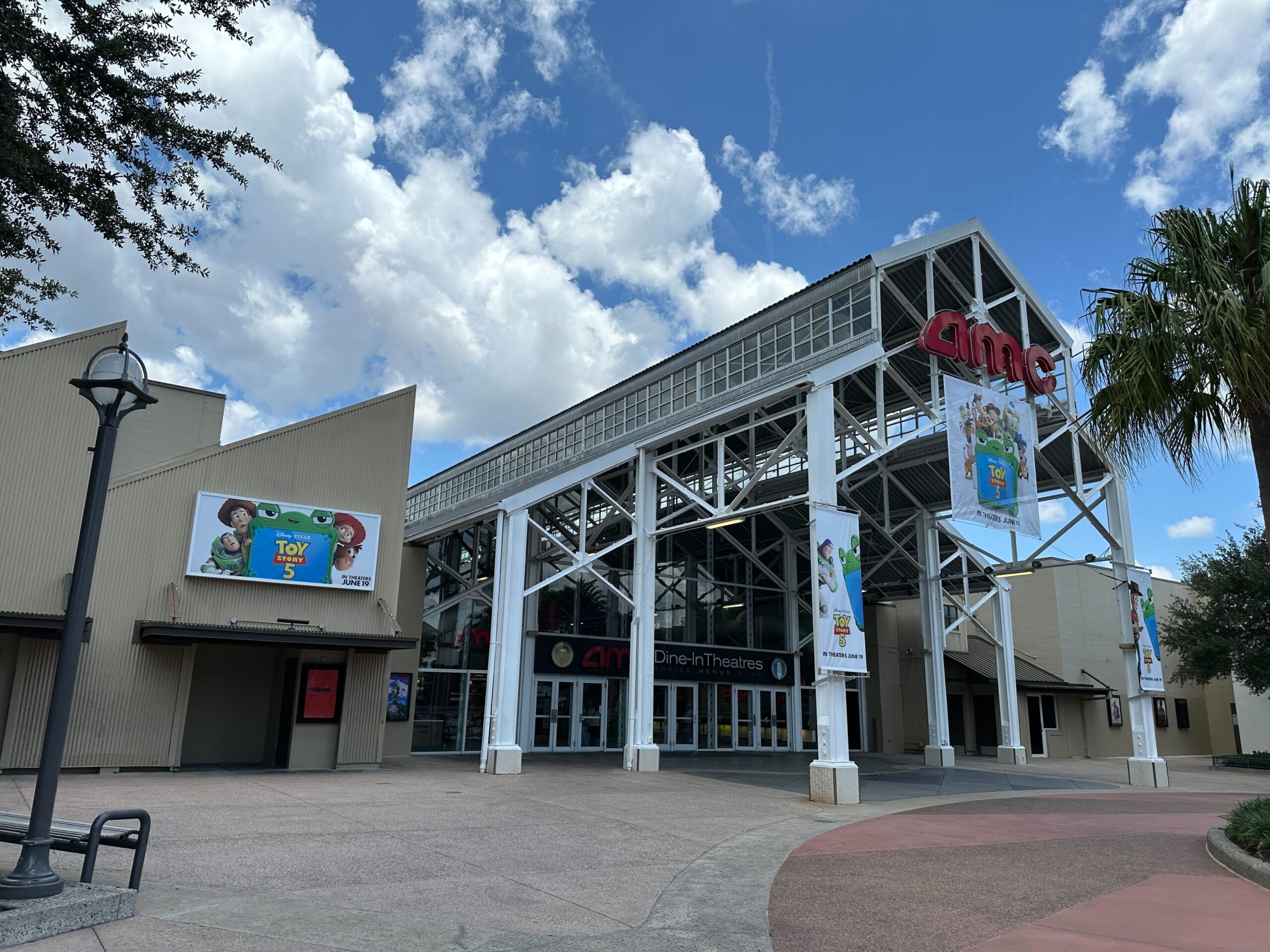 AMC Disney Springs 24 is now decked out with billboards, banners, and more celebrating Toy Story 5