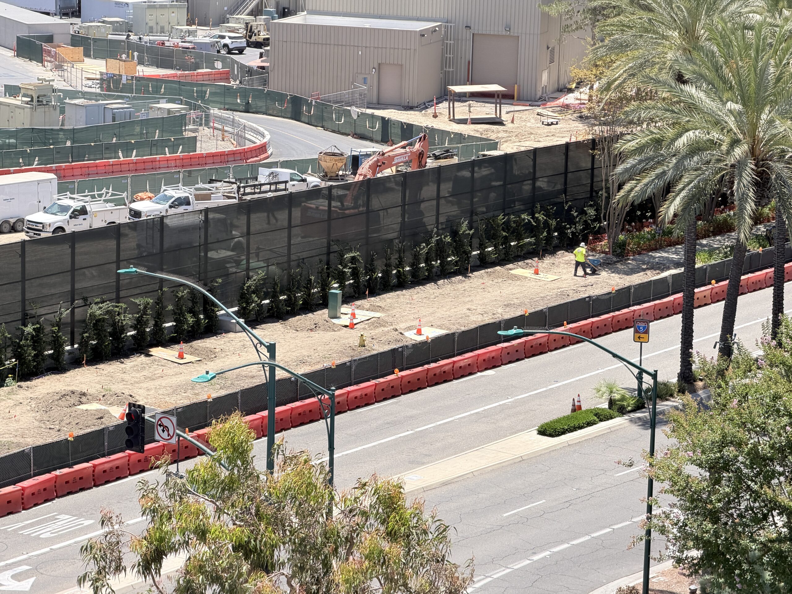 Construction is continuing at Disney California Adventure for the future Coco attraction, with the latest photos showing new progress around the large backstage site behind Incredicoaster at Pixar Pier.
