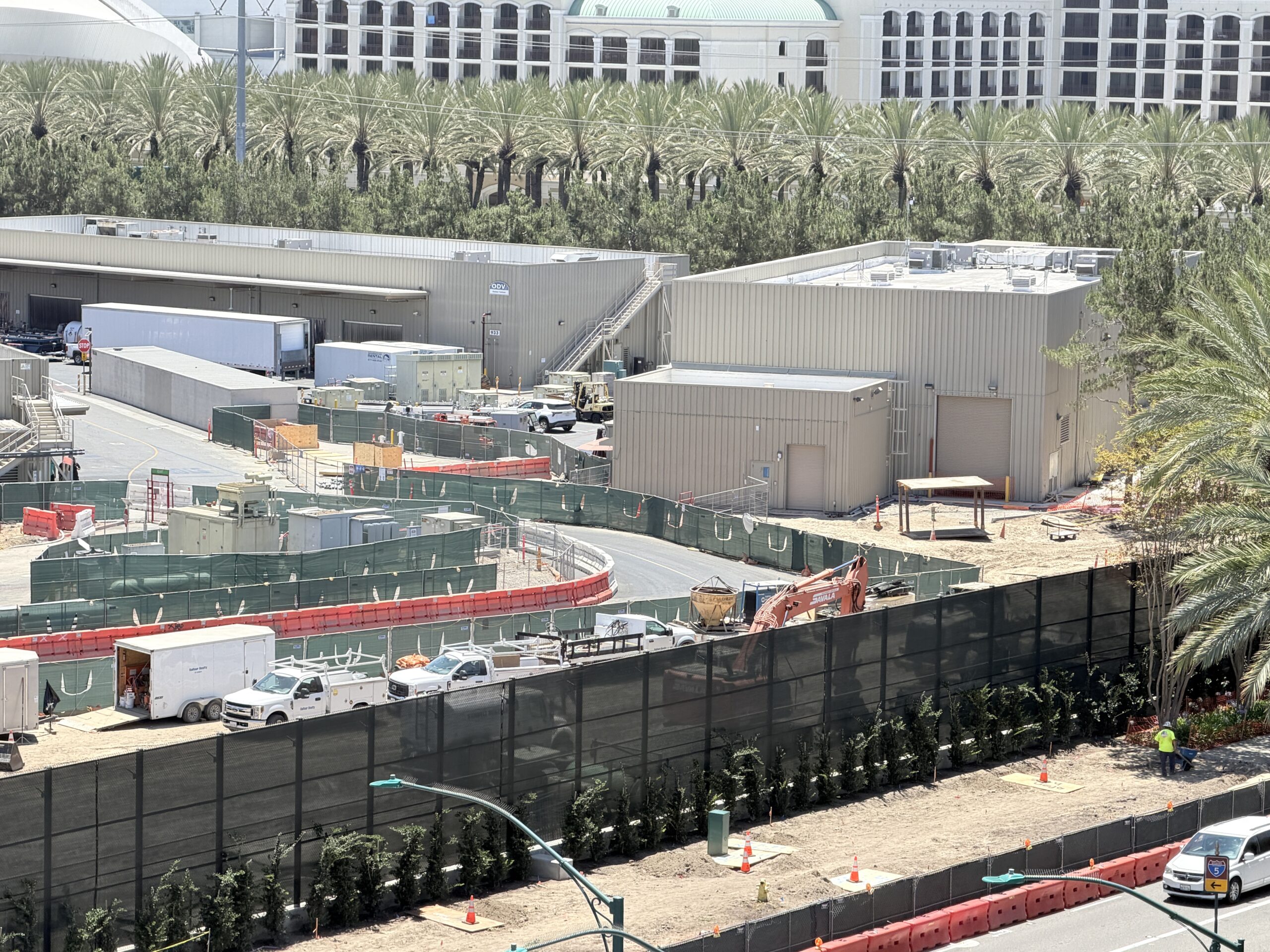 Construction is continuing at Disney California Adventure for the future Coco attraction, with the latest photos showing new progress around the large backstage site behind Incredicoaster at Pixar Pier.