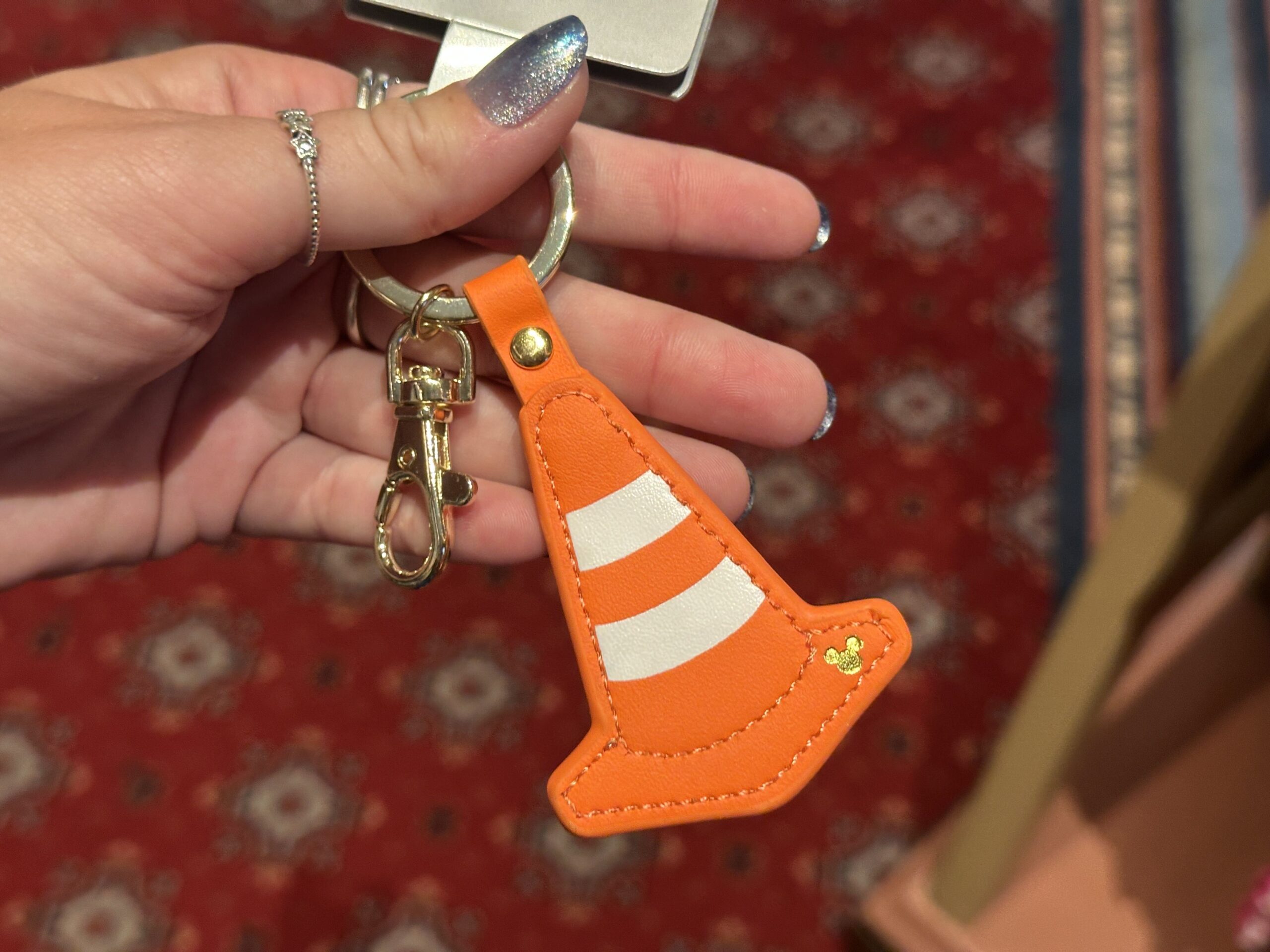 Logo Mania keychains have arrived at Walt Disney World, including a traffic cone design