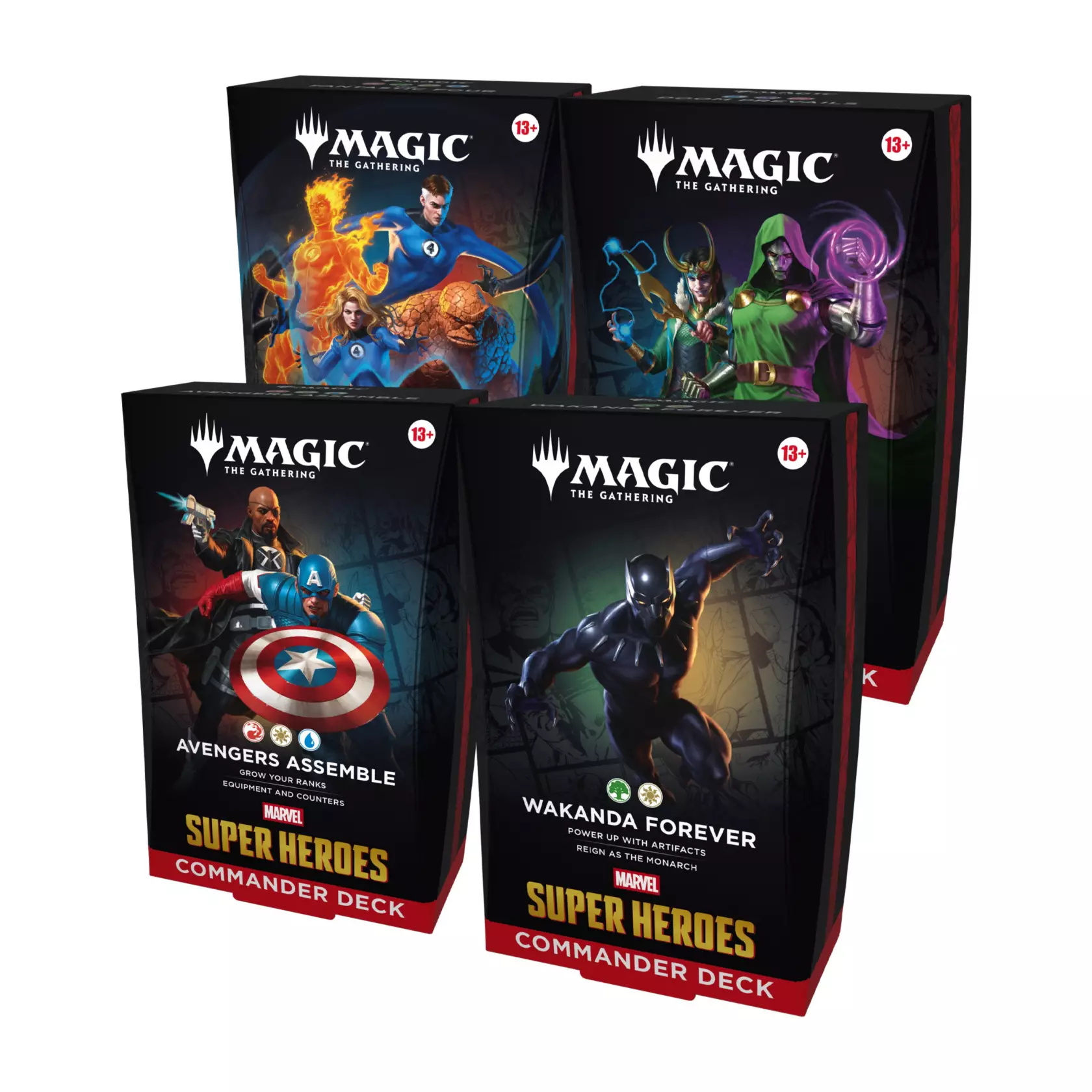 Marvel Super Heroes Magic: The Gathering Collectible Card Game bundles and boosters are now available online to pre-order. They are expected to be available by June 26, 2026.