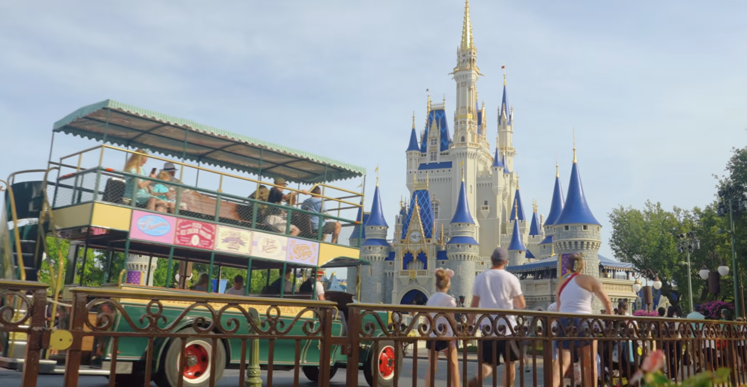 To begin, the video explains that Walt Disney said the parks would never be complete. It shows archival footage of the castle through the years and finally showcases the lengths to which Cast Members went to get the castle fully repainted. It involved a lot of man-hours, overnight shifts, and watching the temperatures to ensure the paint would dry properly and not run.