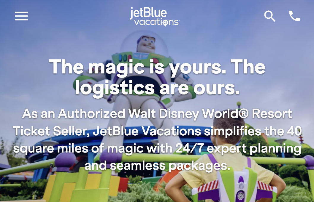 JetBlue Vacations is making it easier for guests to fly into the magic with new Walt Disney World vacation packages.