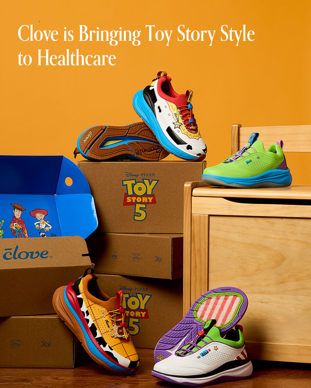 Clove Unveils 'Toy Story' Shoe Collection Honoring Healthcare Workers