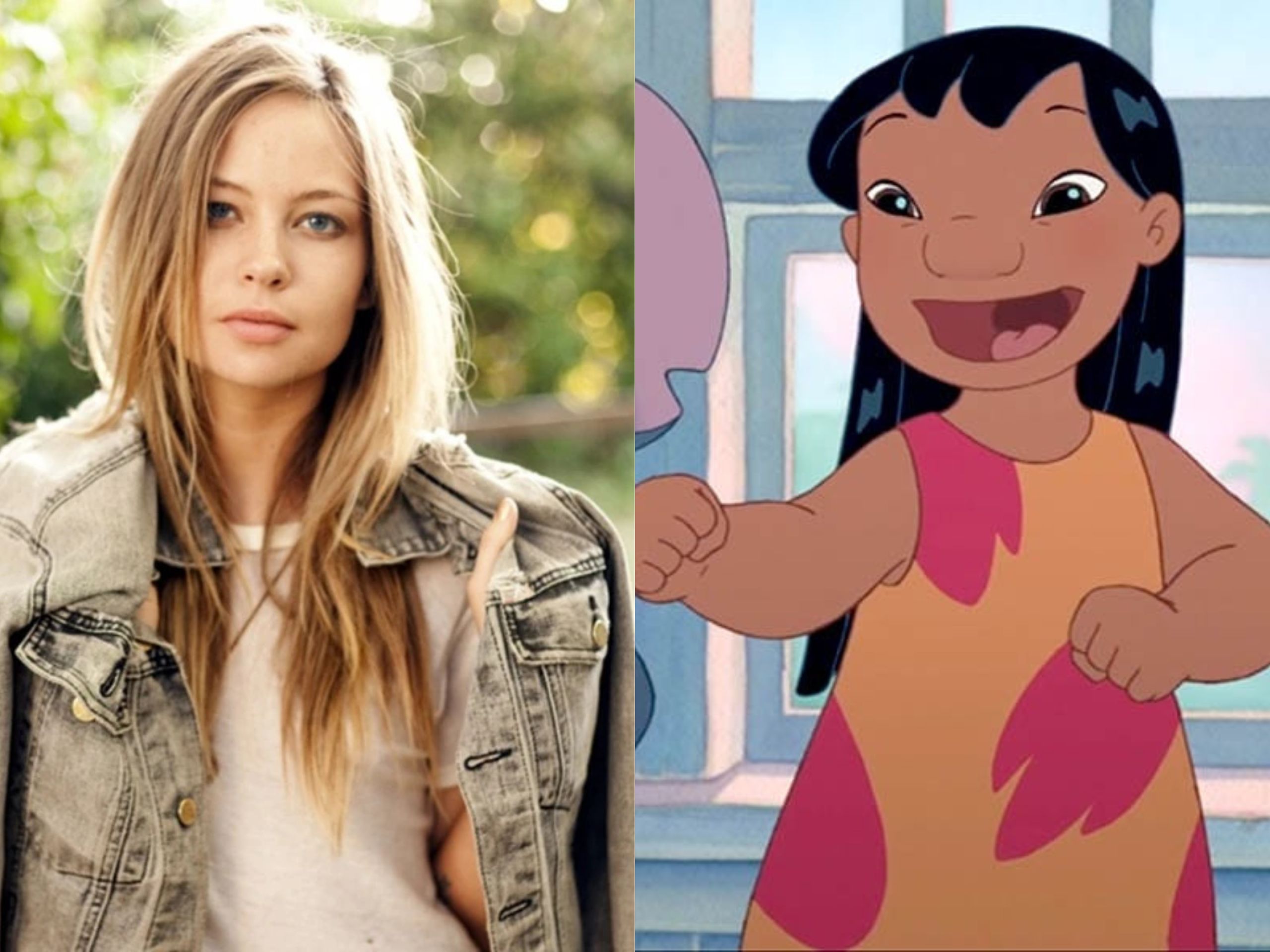 Collage image of Daveigh Chase and Lilo from Lilo and Stitch.