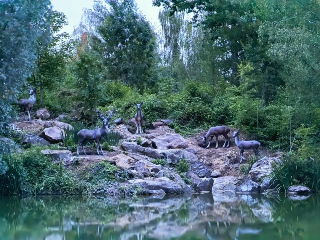 Several new animal scenes are beginning to appear along the Rivers of the Far West at Thunder Mesa Riverboat Landing.
