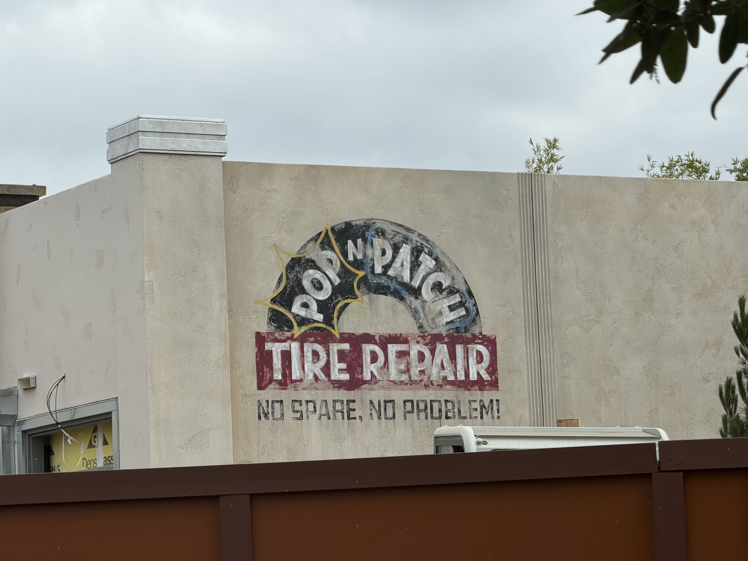 The restrooms in Avengers Campus are being added as part of a major expansion to the Disney California Adventure land. The Cars theming is a recent addition.