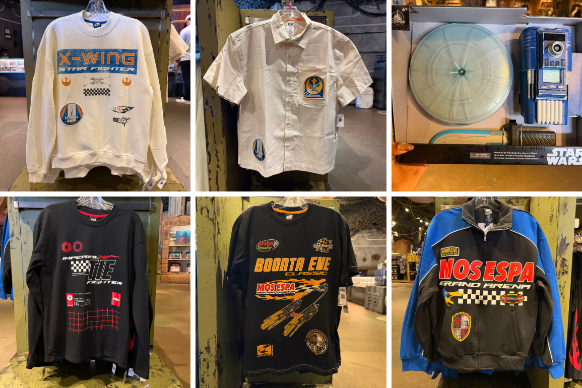 'Star Wars' Racing Apparel, Mandalorian Gauntlet and Shield Now Available at Disneyland Resort