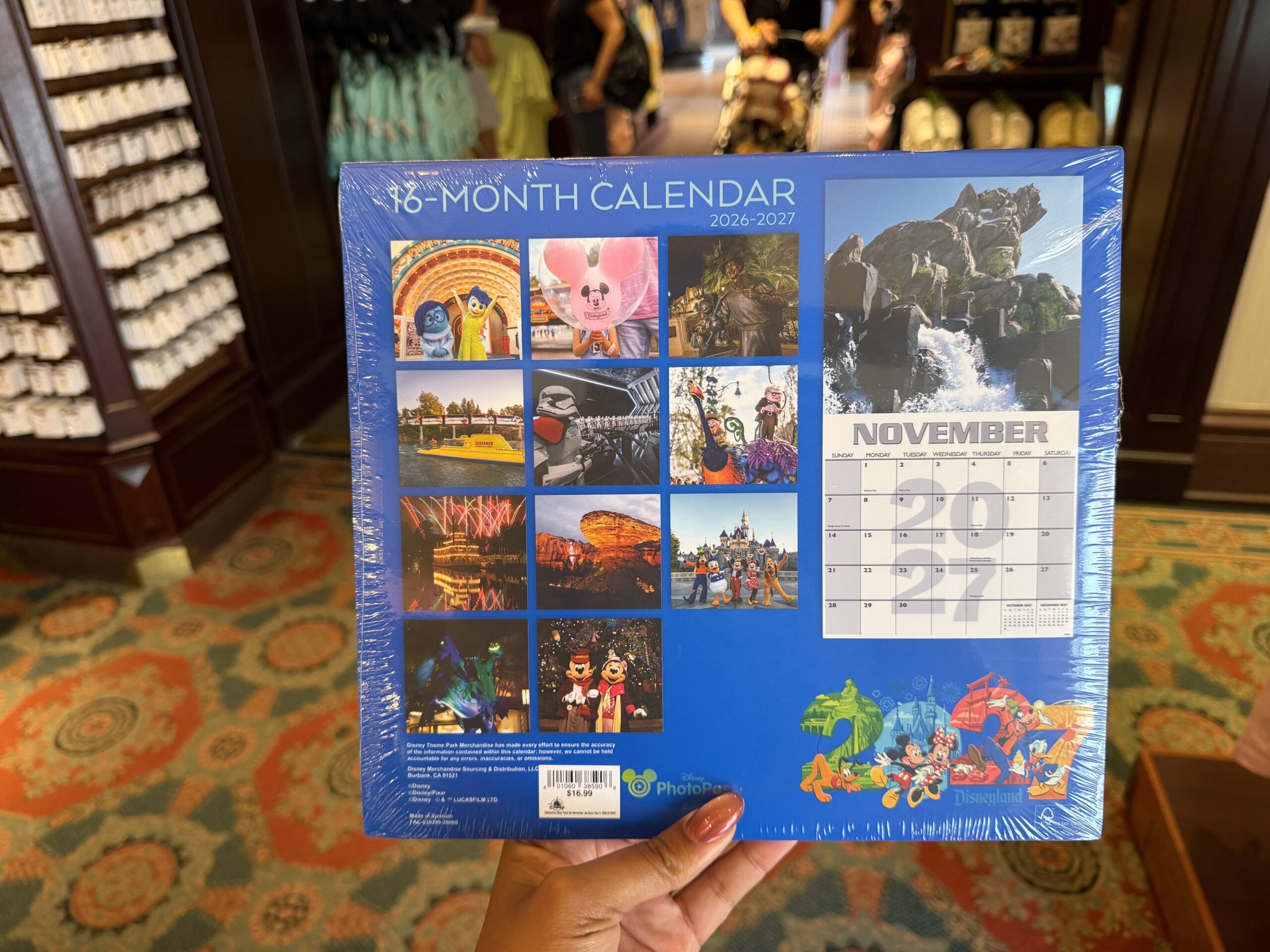 2027 Disneyland Wall Calendar