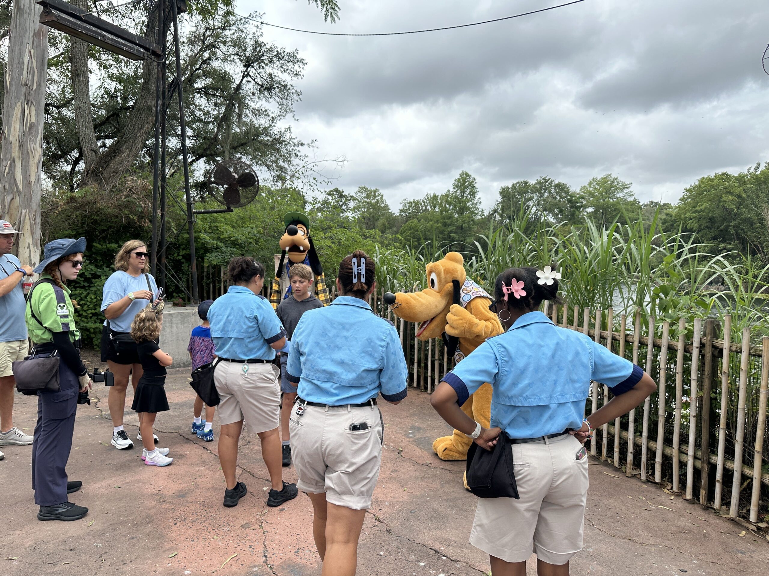 Pluto and Goofy are now meeting with guests near the back of Animal Kingdom. They have been posted there continuously since at least the beginning of June. We first spotted them there around June 3 and have seen them there consistently since then.