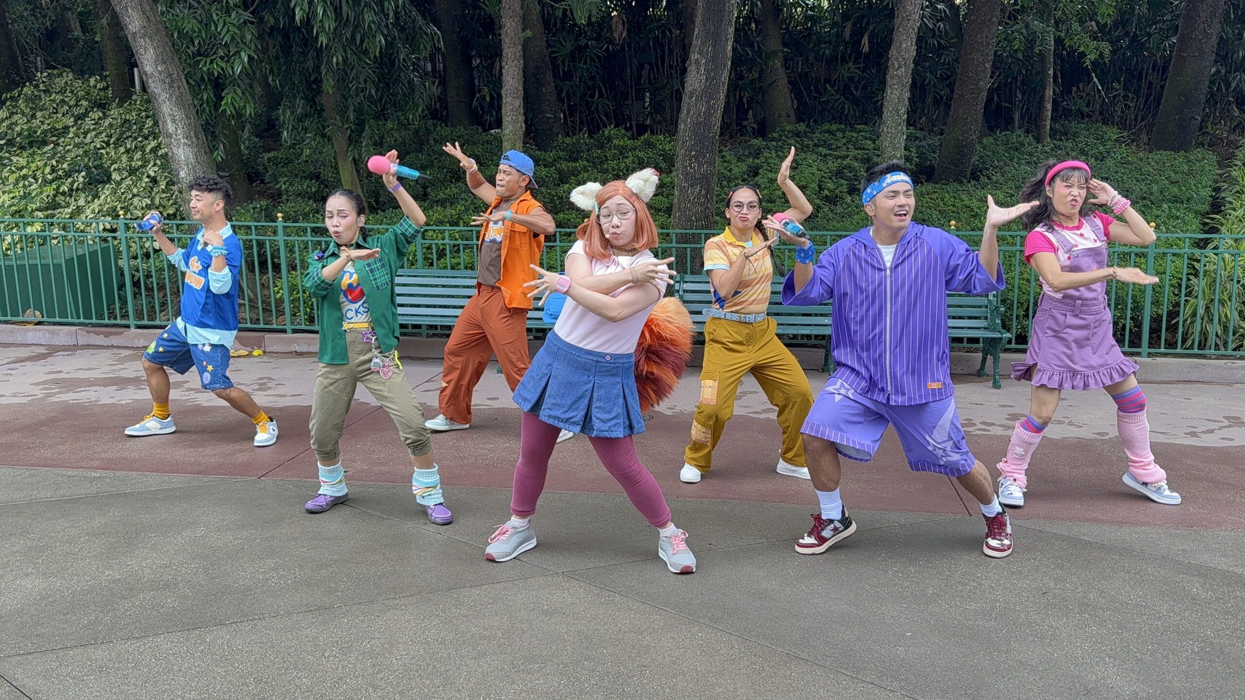 For Pixar Summer Fest, Hong Kong Disneyland has a new Turning Red-inspired show featuring live vocalists and dancing.