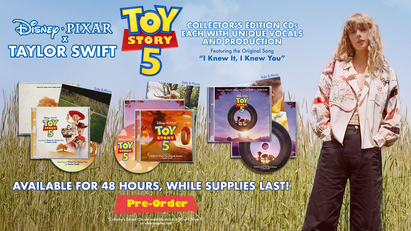 Taylor Swift Announces 'I Knew It, I Knew You' Original Song For 'Toy Story 5'