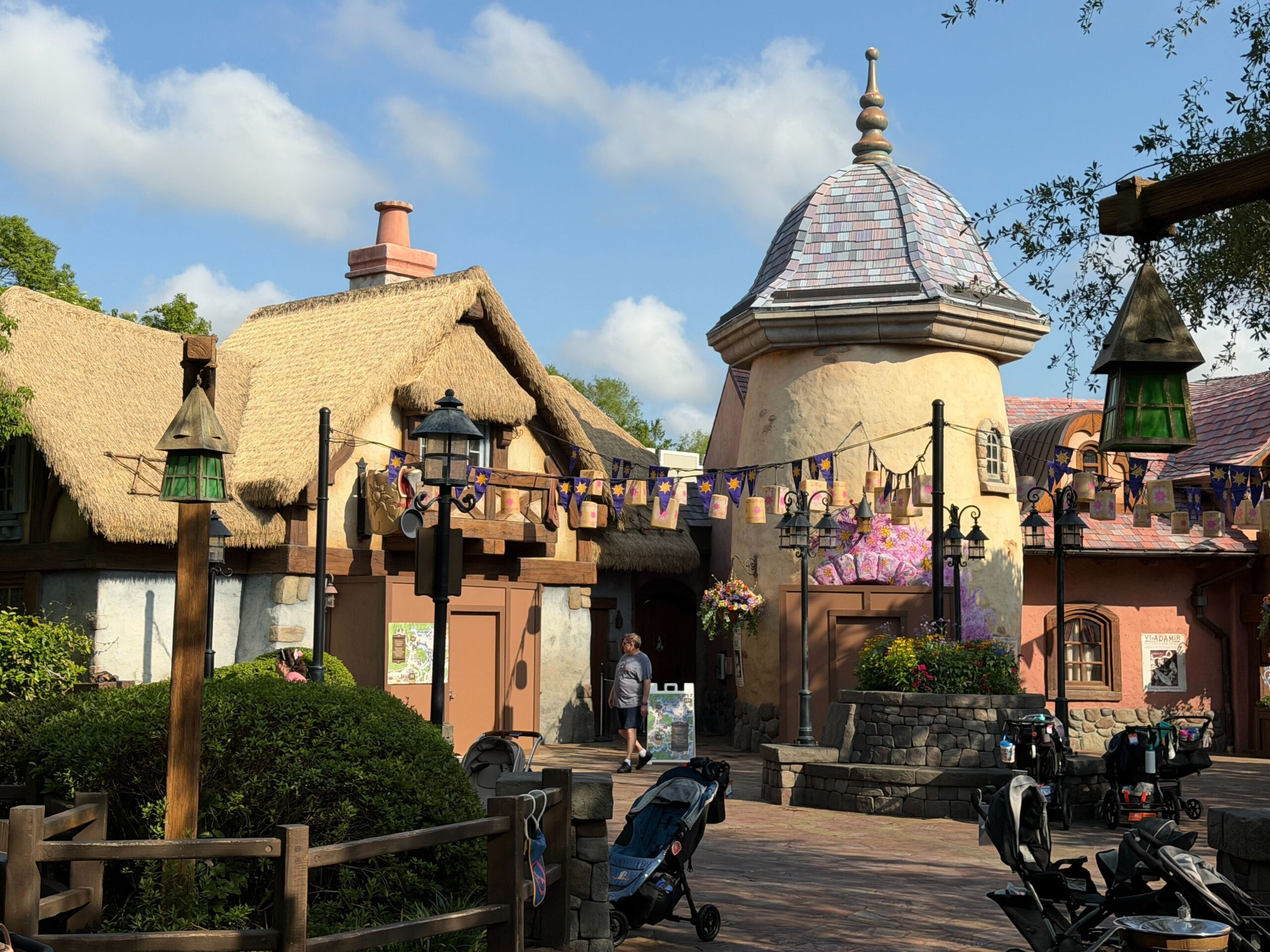 The Tangled area first opened in 2013. Aside from exterior mural refurbishments in the last few years, the restrooms had otherwise not had any significant updates since they first opened.
