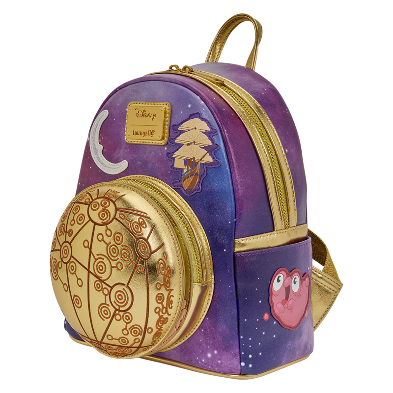 Each side of the backpack has a pocket that displays a character patch on it. On the right side is Jim Hawkins, and on the left is Morph.