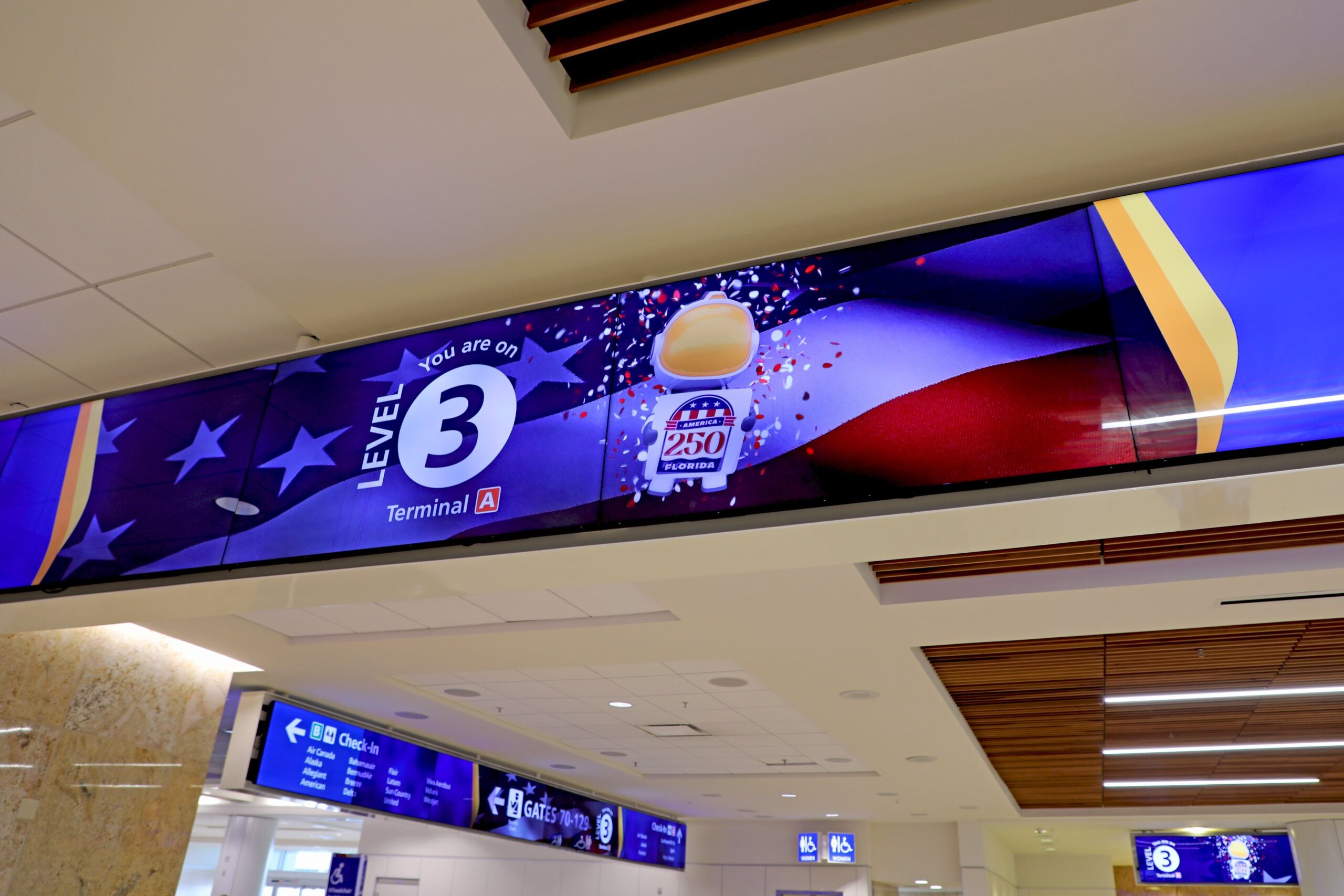 MCO Decorates for America's 250th Anniversary